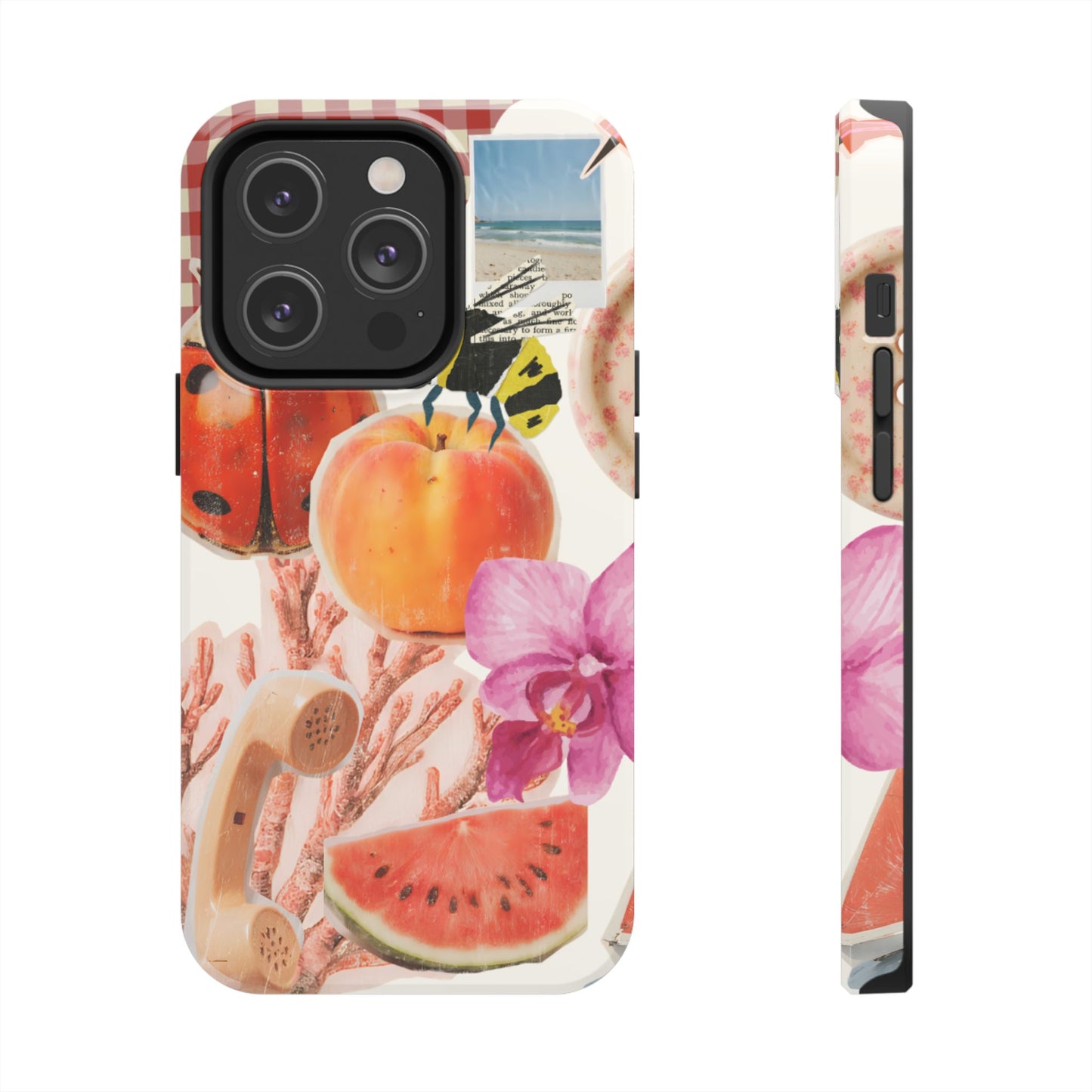 The farmers Market — Floral Fruit Collage Tough Phone Case