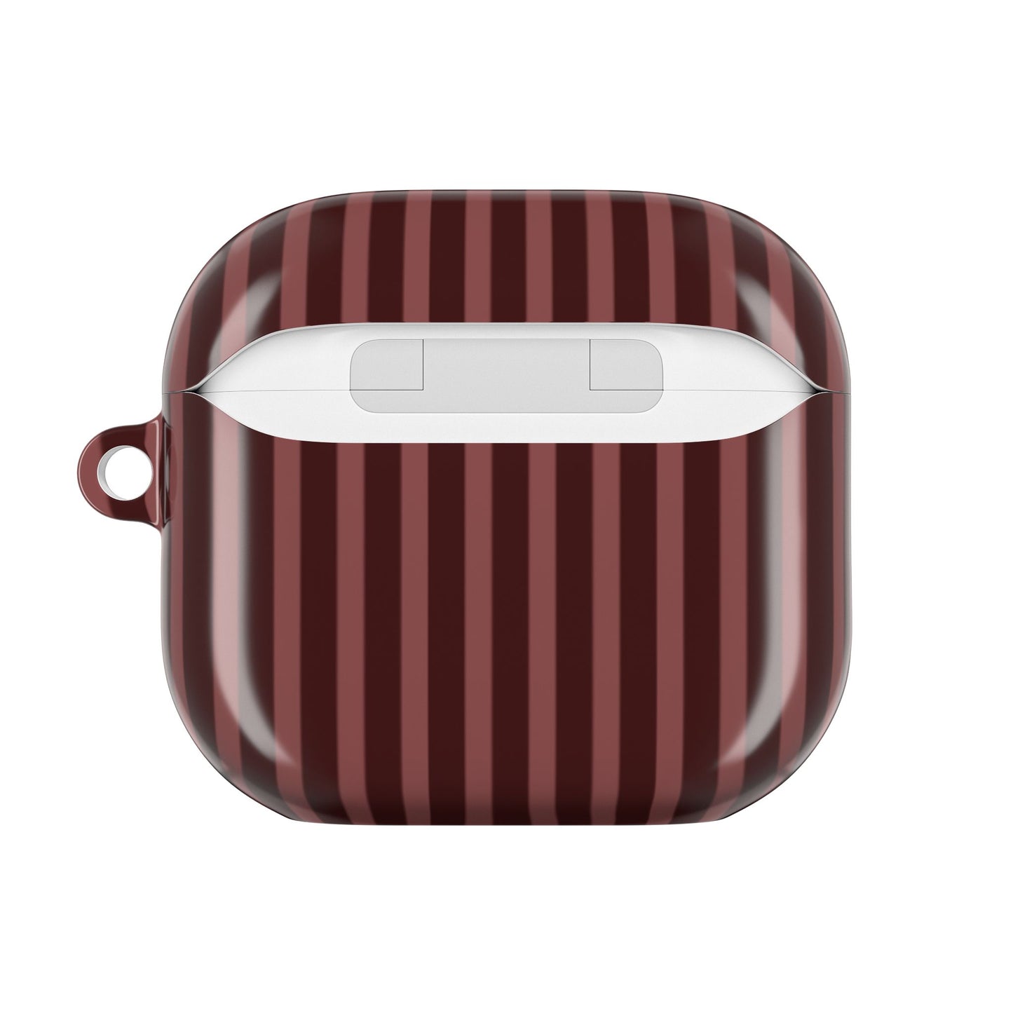 Striped Double Burgundy  —  AirPod Case