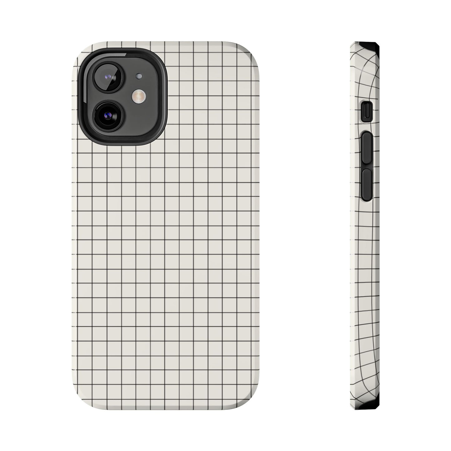 The Architect |Tough Phone Case Minimal Graph Paper Design