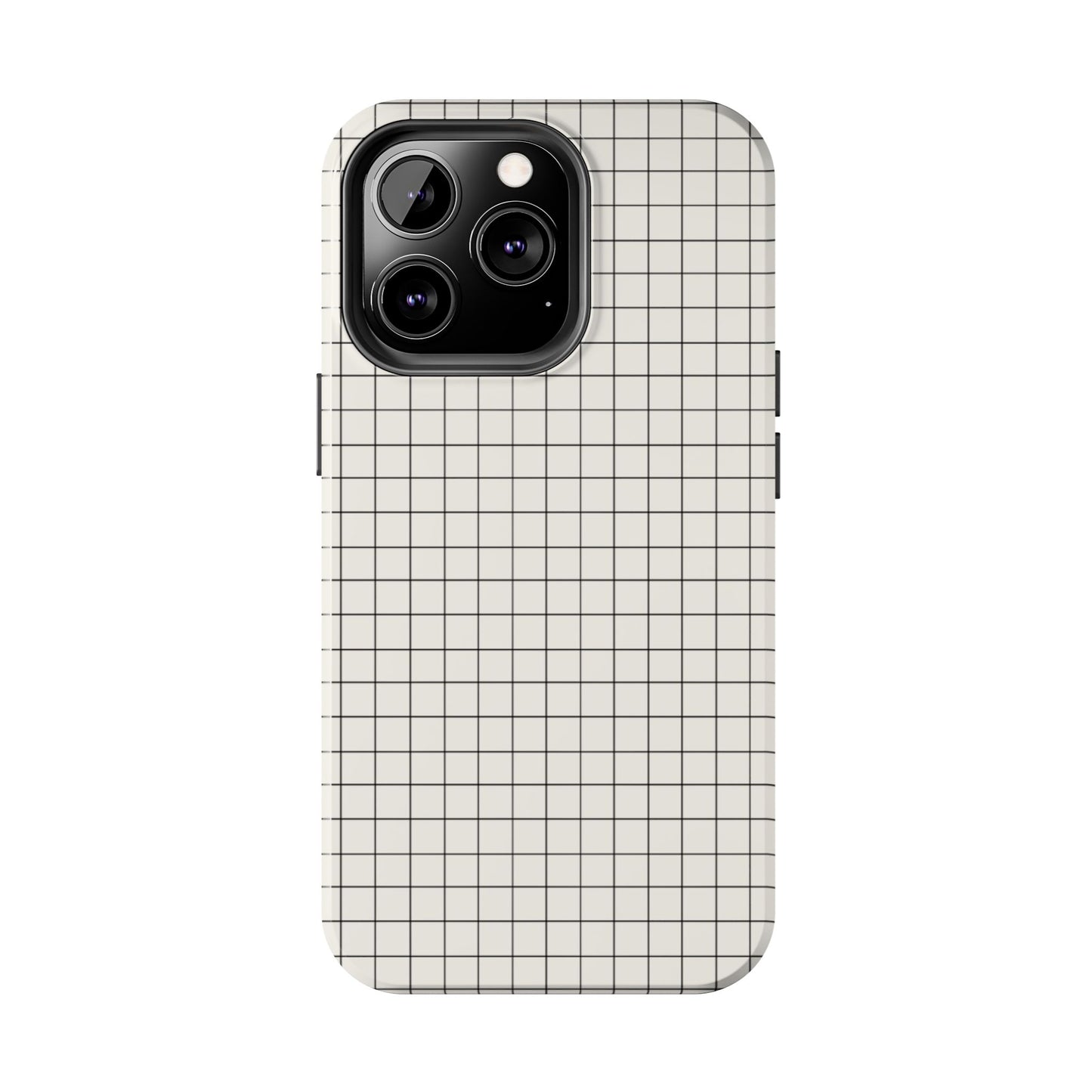 The Architect |Tough Phone Case Minimal Graph Paper Design