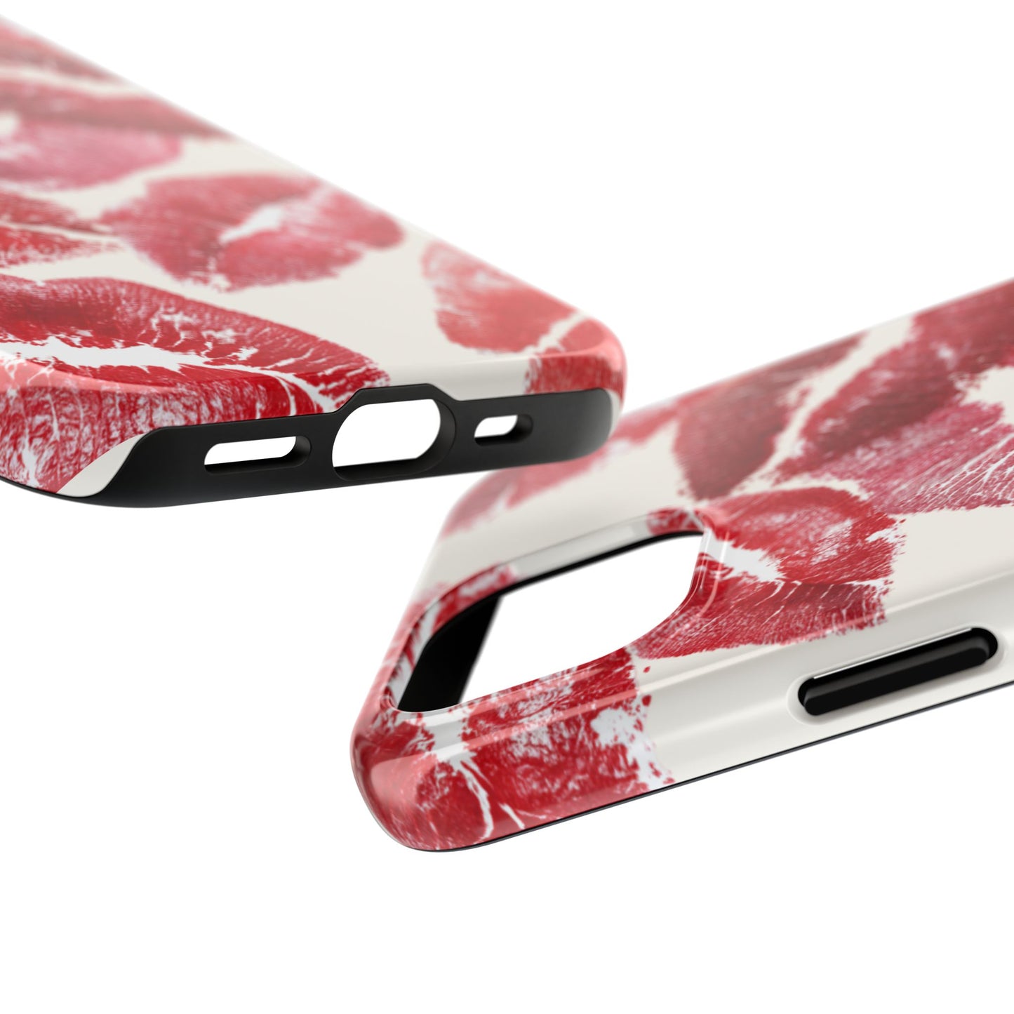 Red Lipstick Kiss Pattern Phone Case | Tough Phone Case