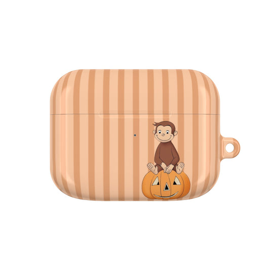 Pumpkin Curious George —  AirPods Case