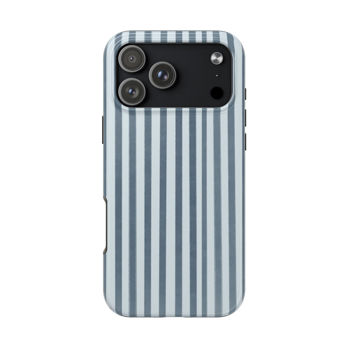 Rainy Day – Striped Tough Phone Case Blue Vertical Stripes,