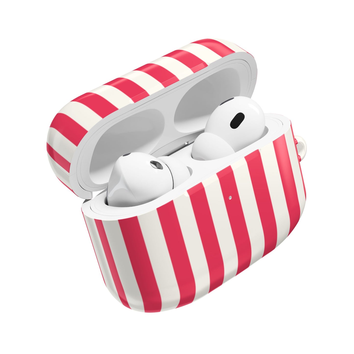 Red and White Stripe AirPod Case |  Stripe Protective Cover