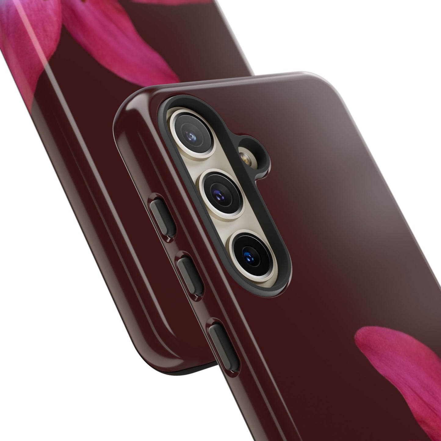 Burgundy Lily Floral – Phone Case Tough Case