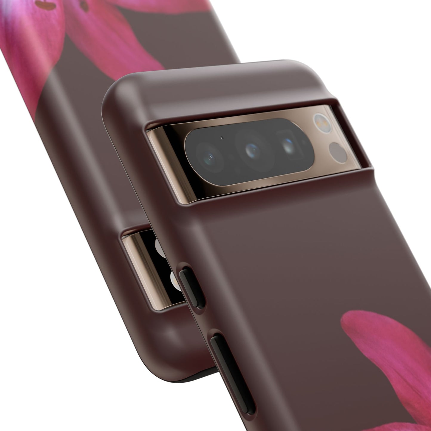 Burgundy Lily Floral – Phone Case Tough Case