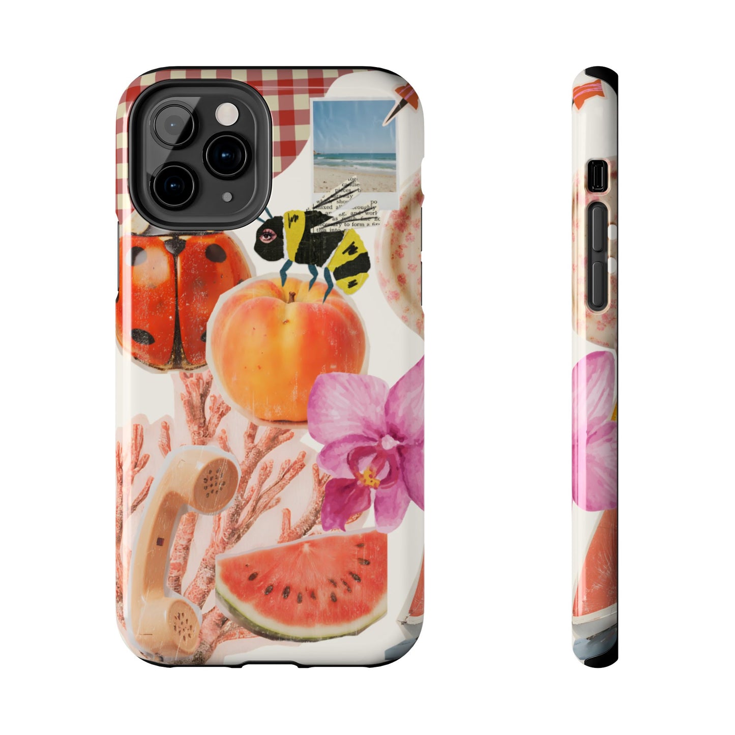 The farmers Market — Floral Fruit Collage Tough Phone Case