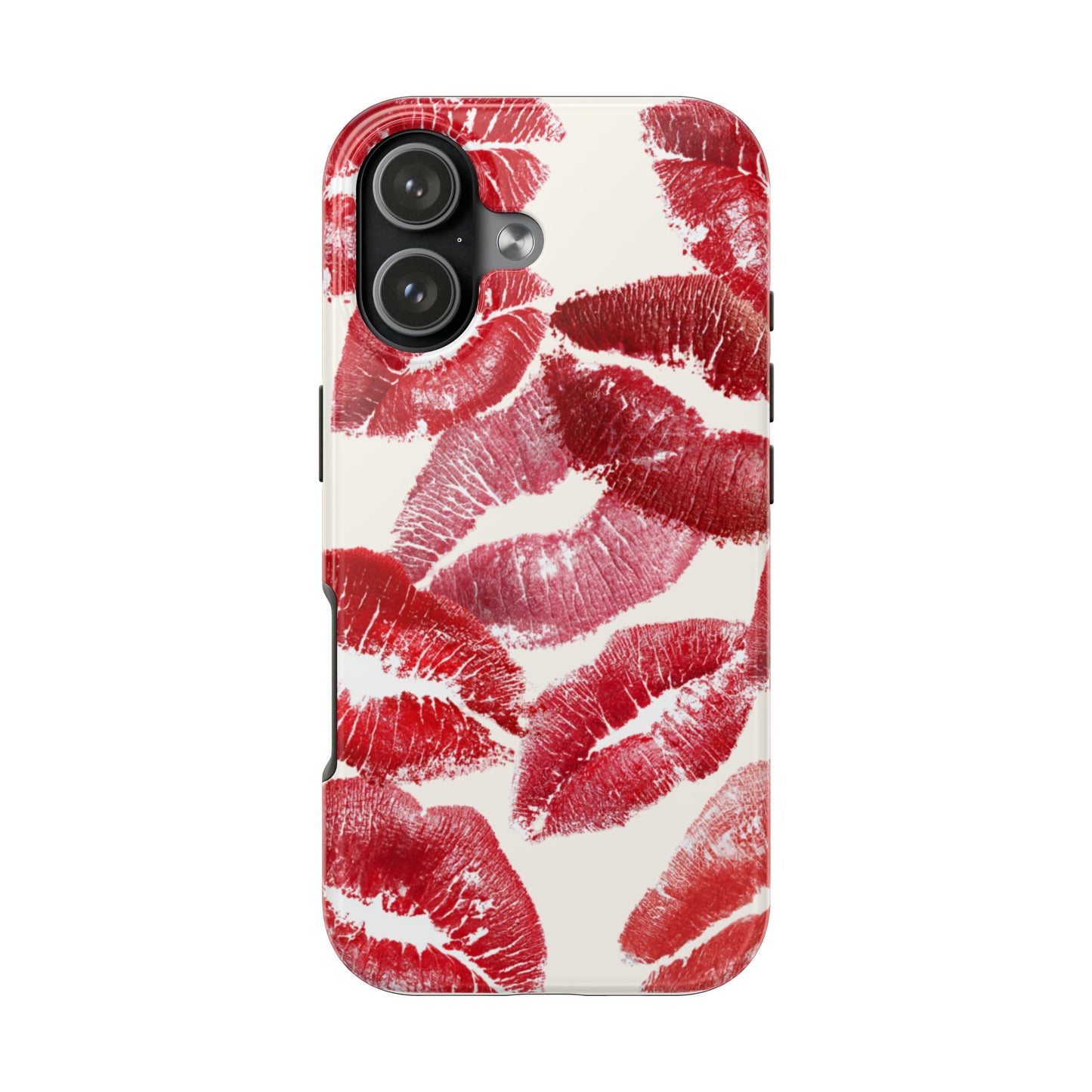 Red Lipstick Kiss Pattern Phone Case | Tough Phone Case