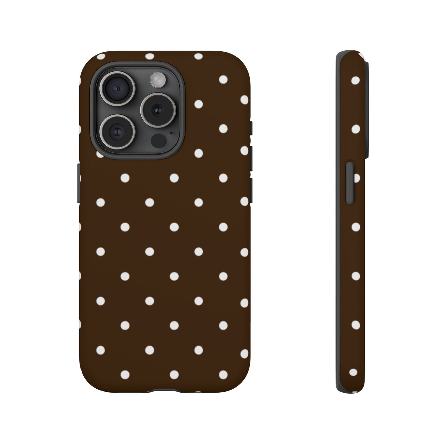 Cacao Polka Dot  — Phone Case Tough Case