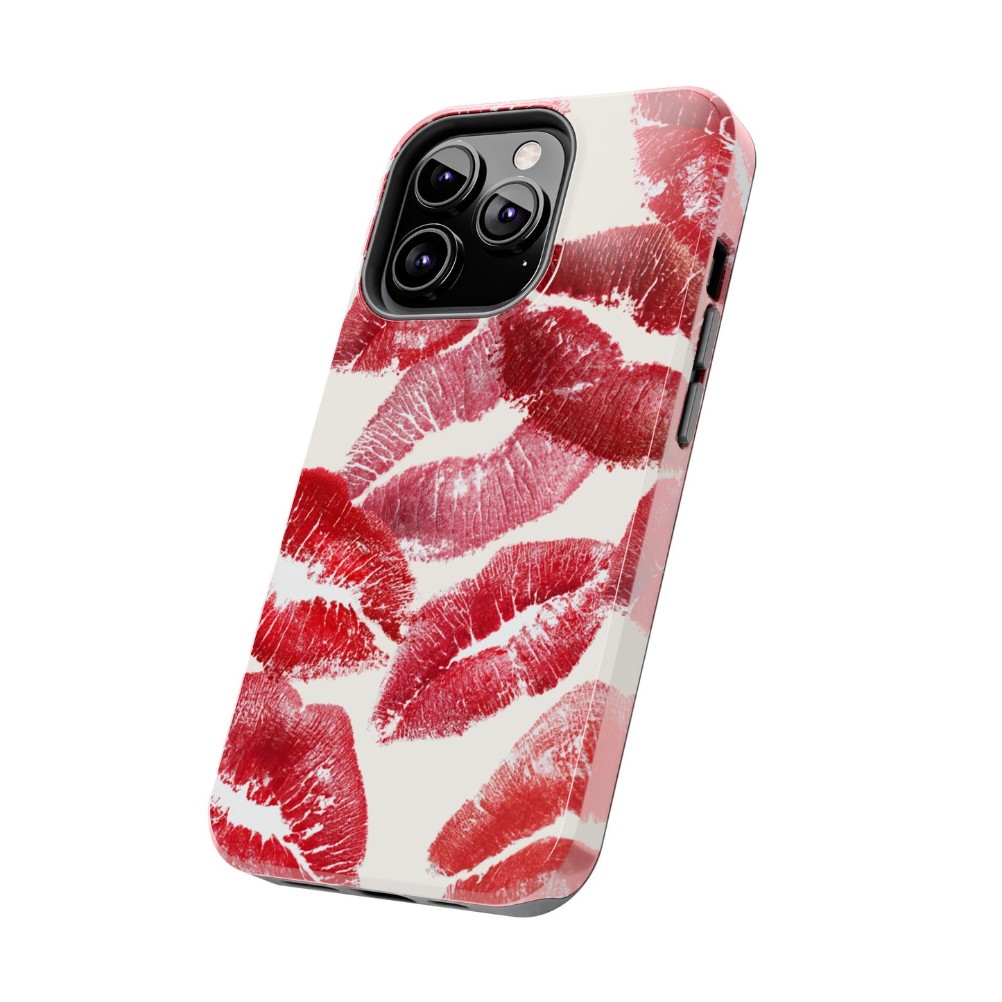 Red Lipstick Kiss Pattern Phone Case | Tough Phone Case