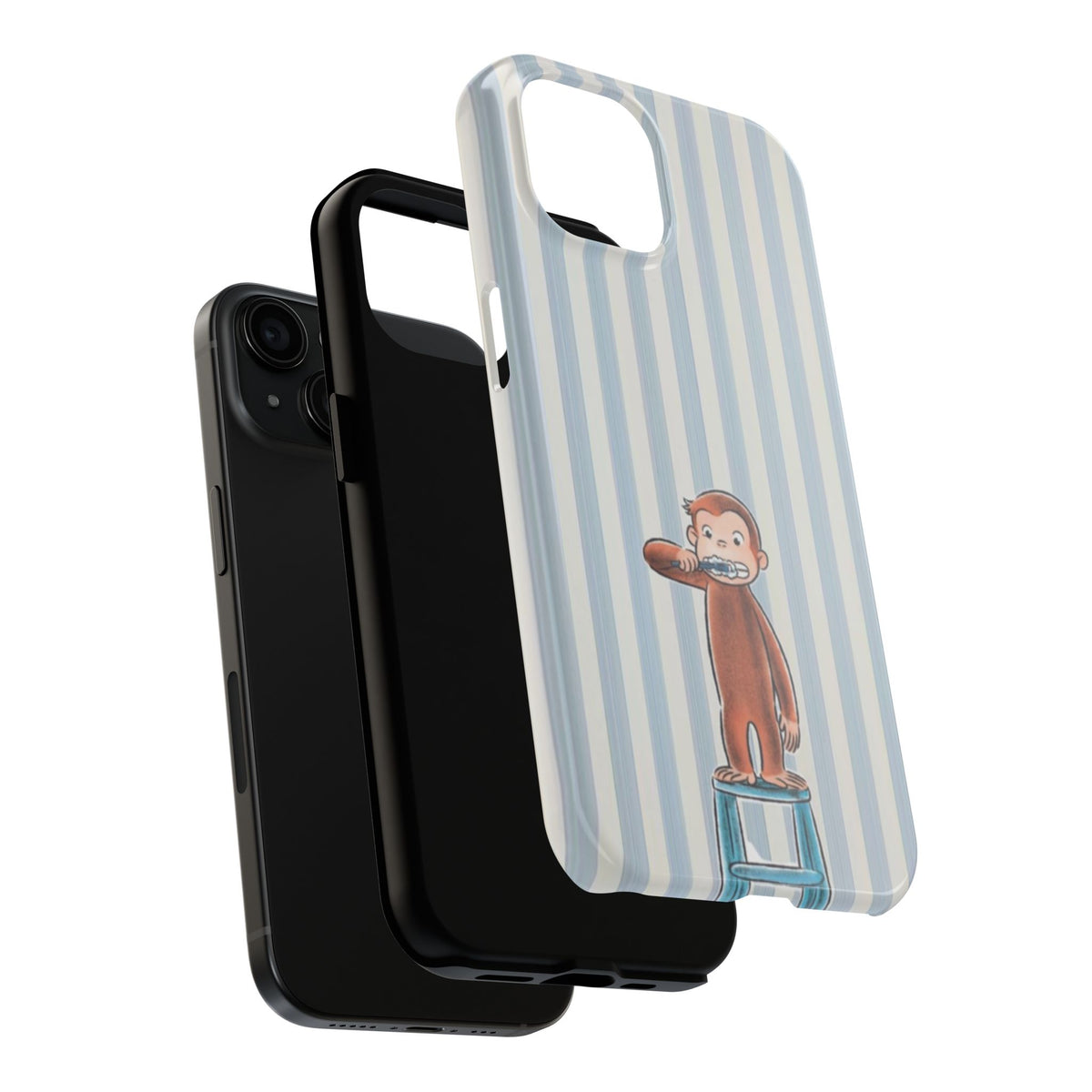 Curious George, Brushing Teeth — Monkey Brushing Tooth Tough Phone Case