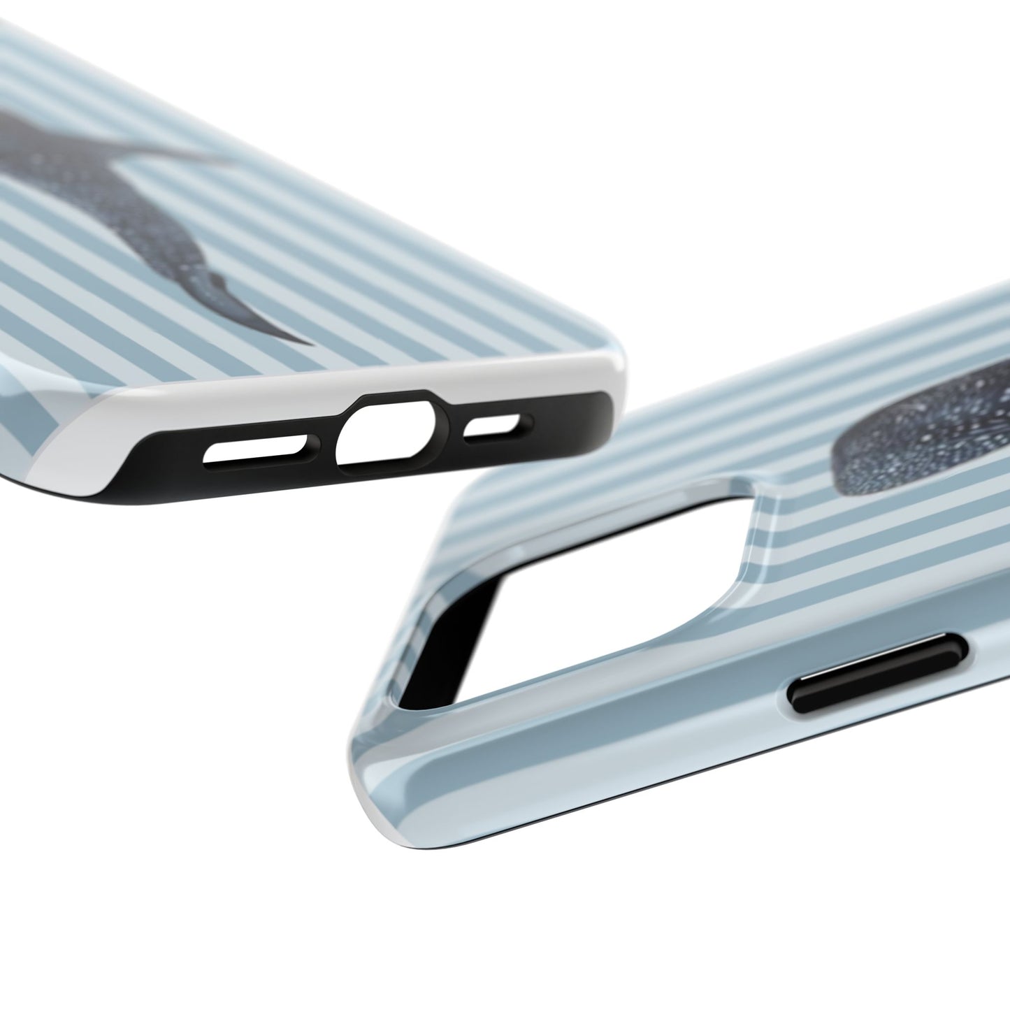 Deep Sea  — Blue Striped Tough Protective Cover