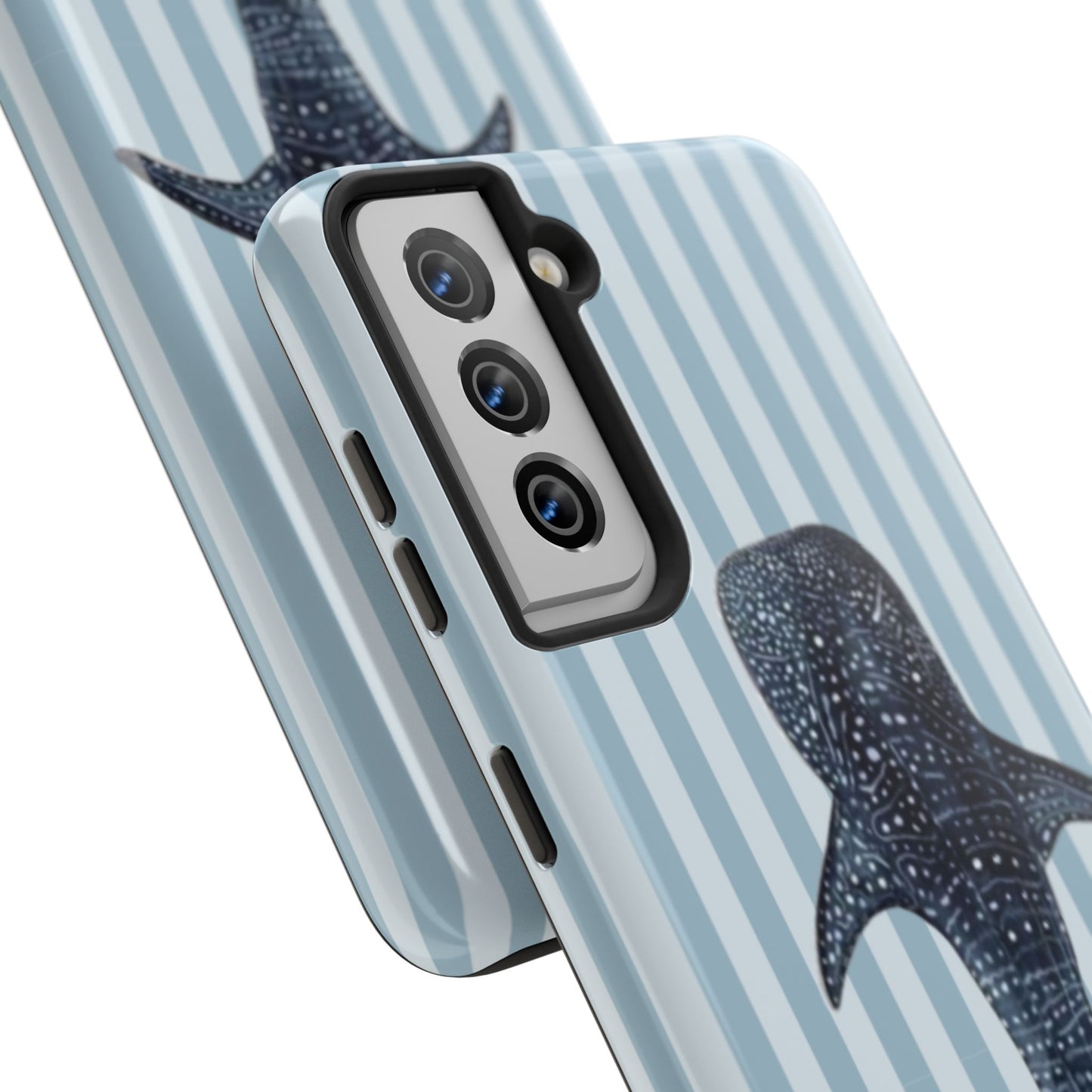 Deep Sea  — Blue Striped Tough Protective Cover