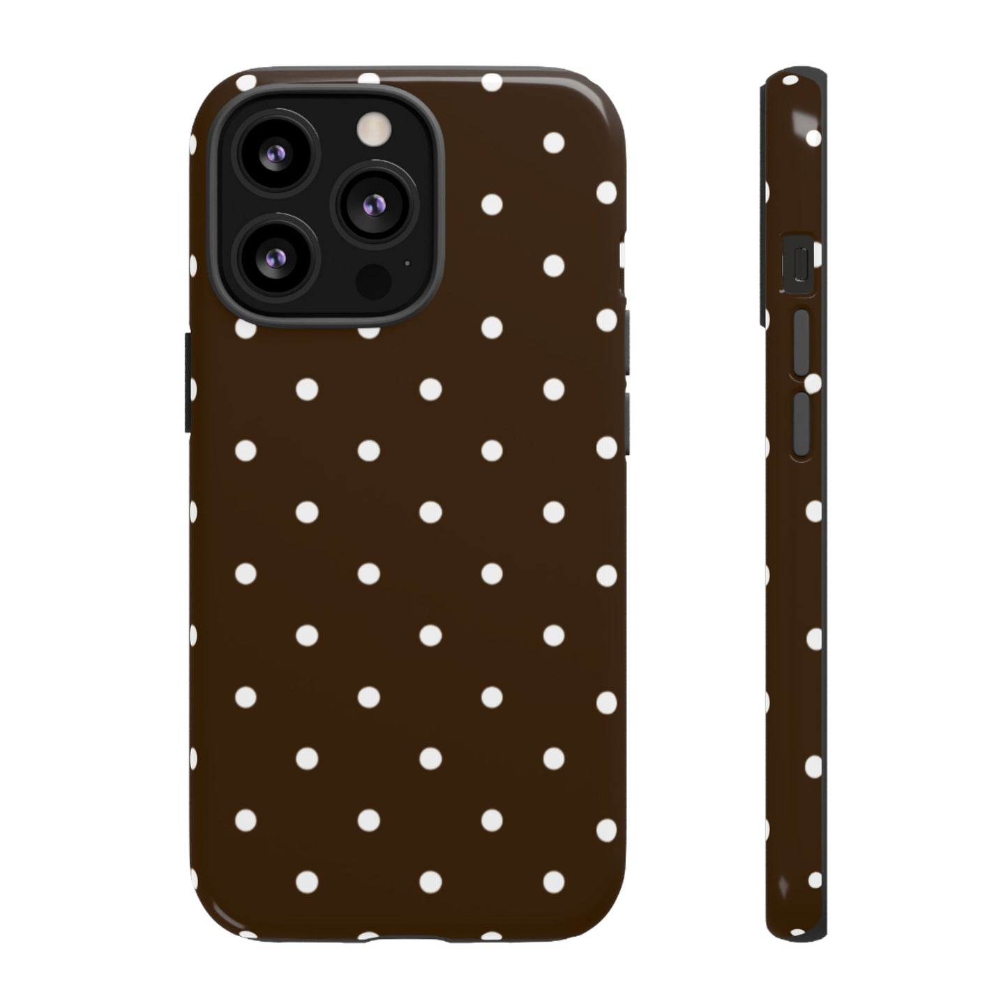 Cacao Polka Dot  — Phone Case Tough Case