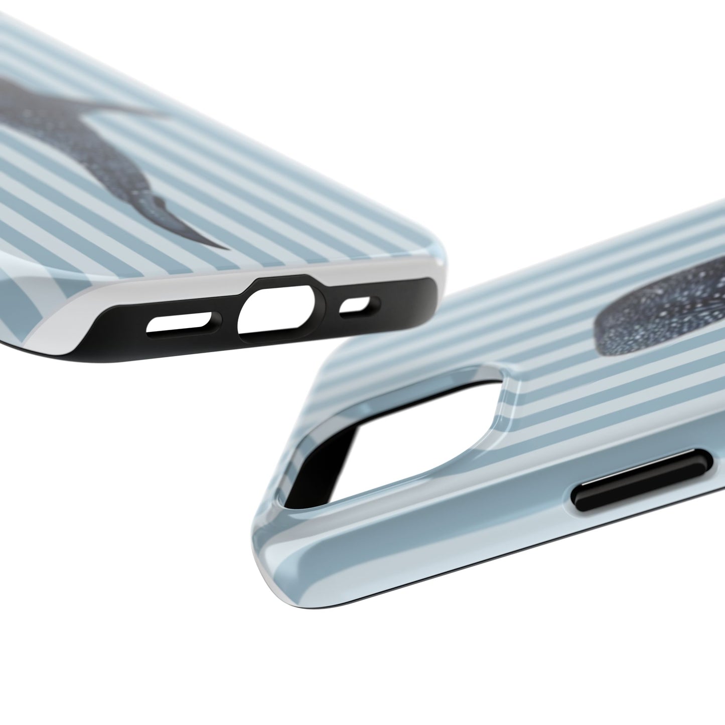 Deep Sea  — Blue Striped Tough Protective Cover