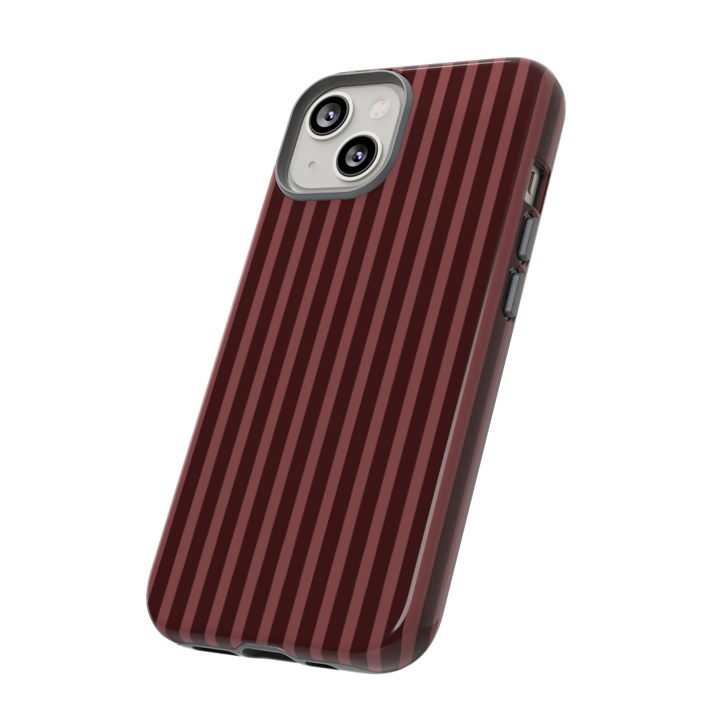 Striped Double Burgundy  — Tough Phone Case