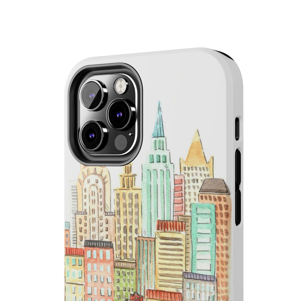 New York – New York Watercolor Skyline Tough Phone Case