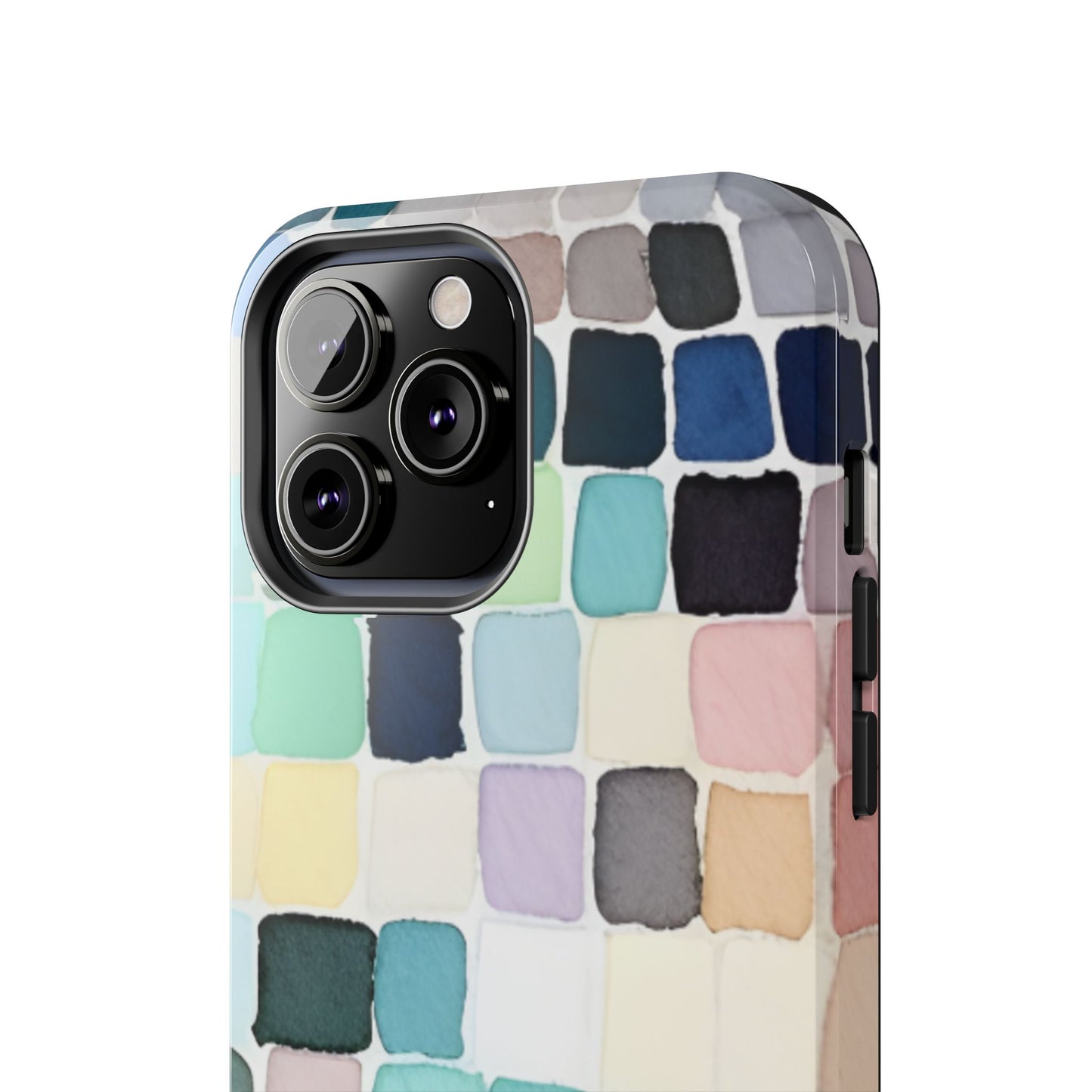 Watercolor —  Abstract Mosaic Tough Phone Case Pastel Tile Protective Cover