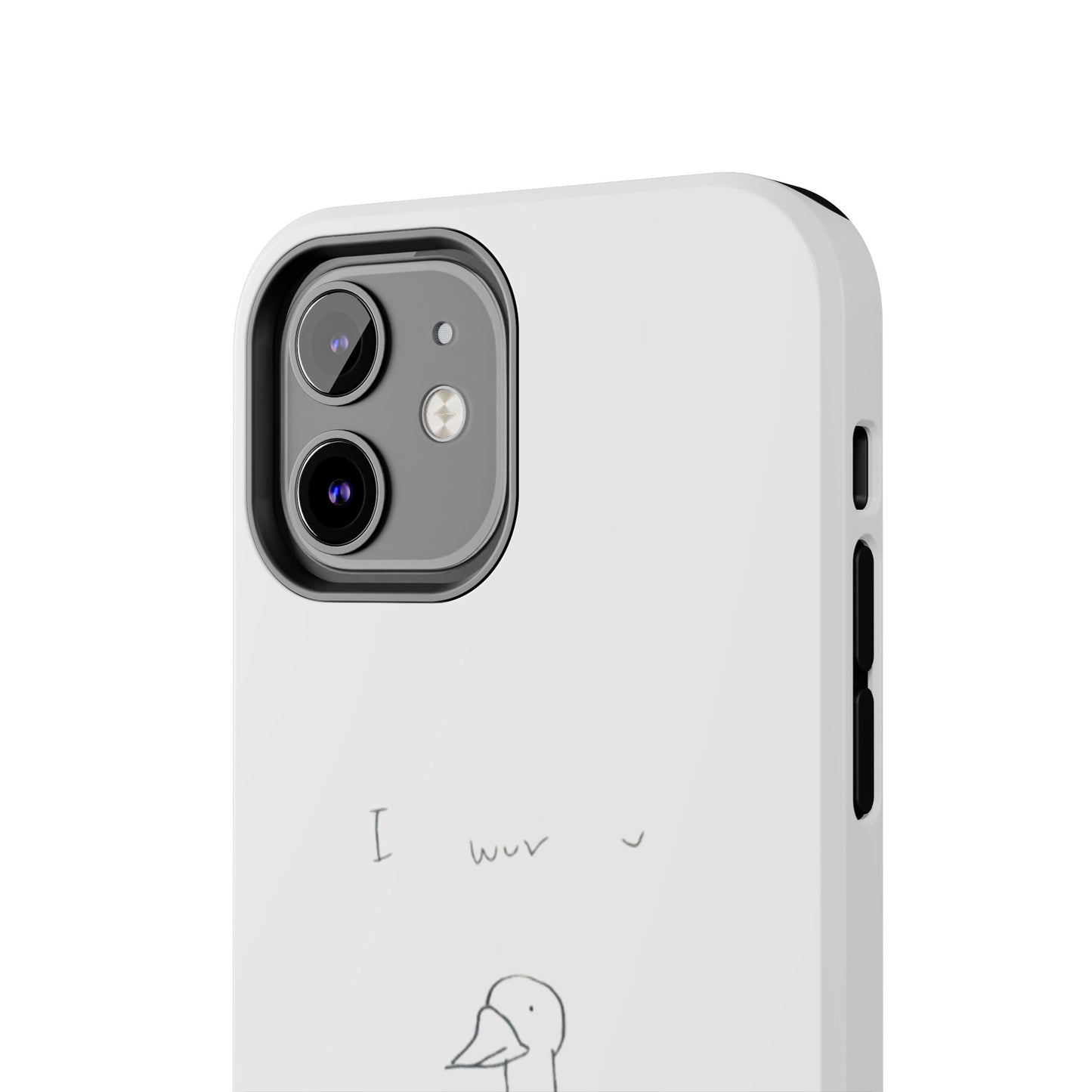 Funny Duck 'I wuv u'— Tough Phone Case