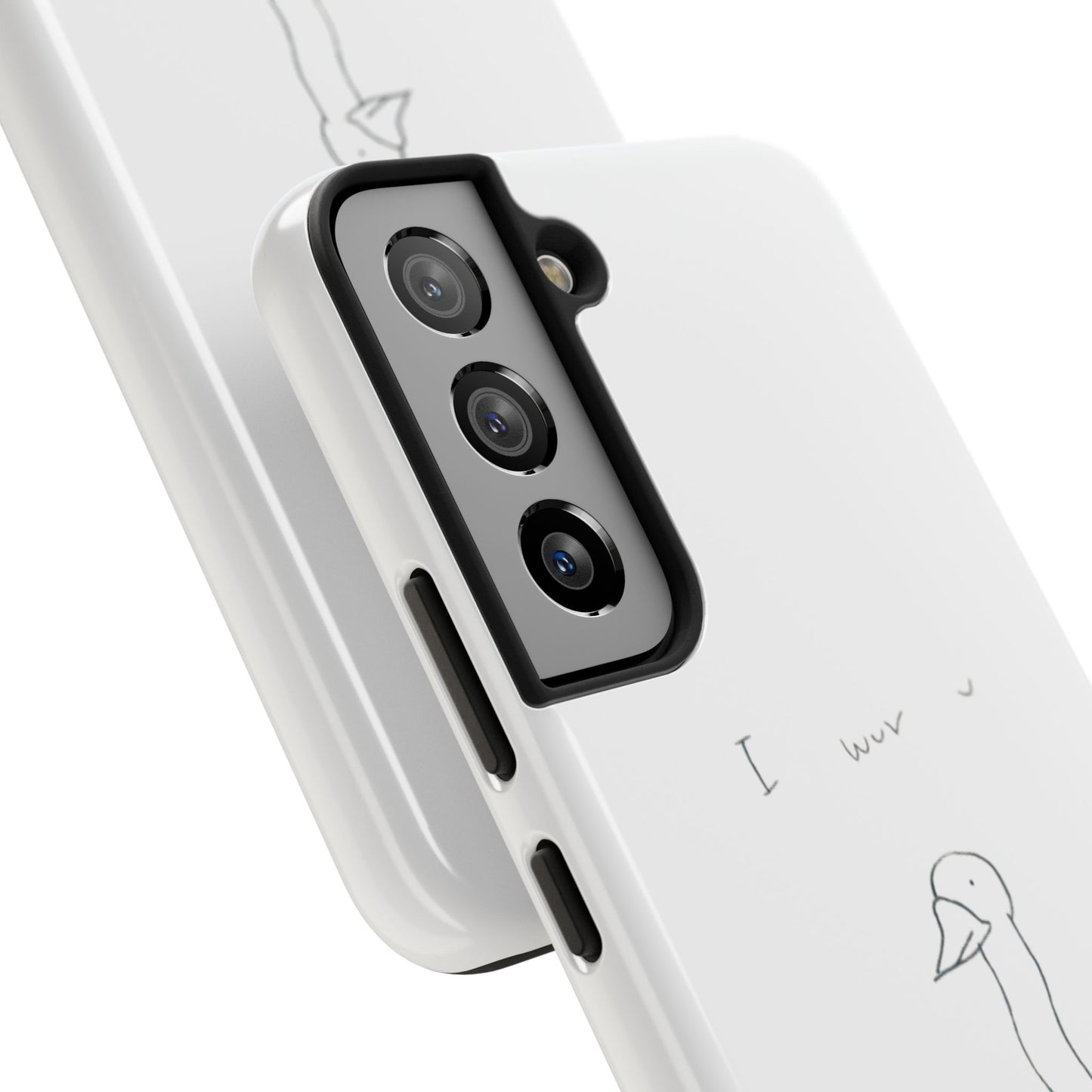 Funny Duck 'I wuv u'— Tough Phone Case