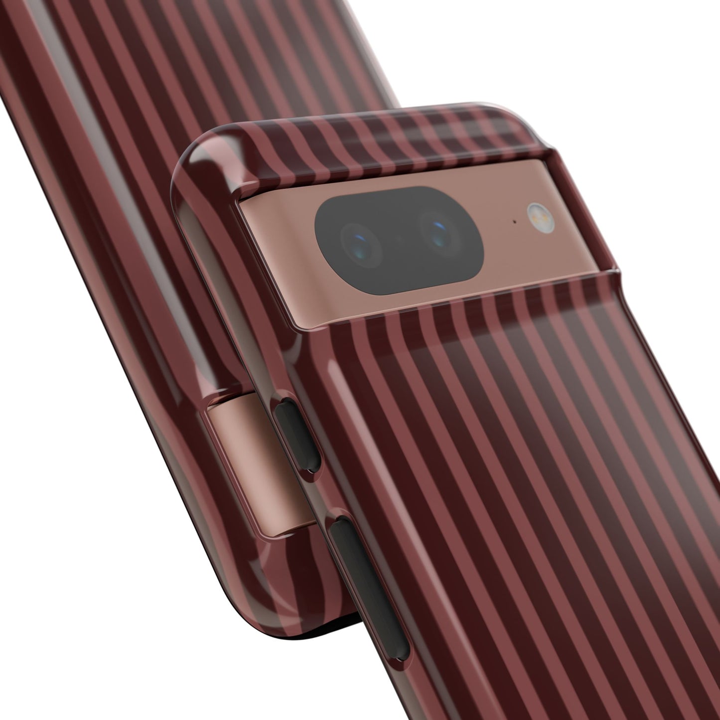 Striped Double Burgundy  — Tough Phone Case