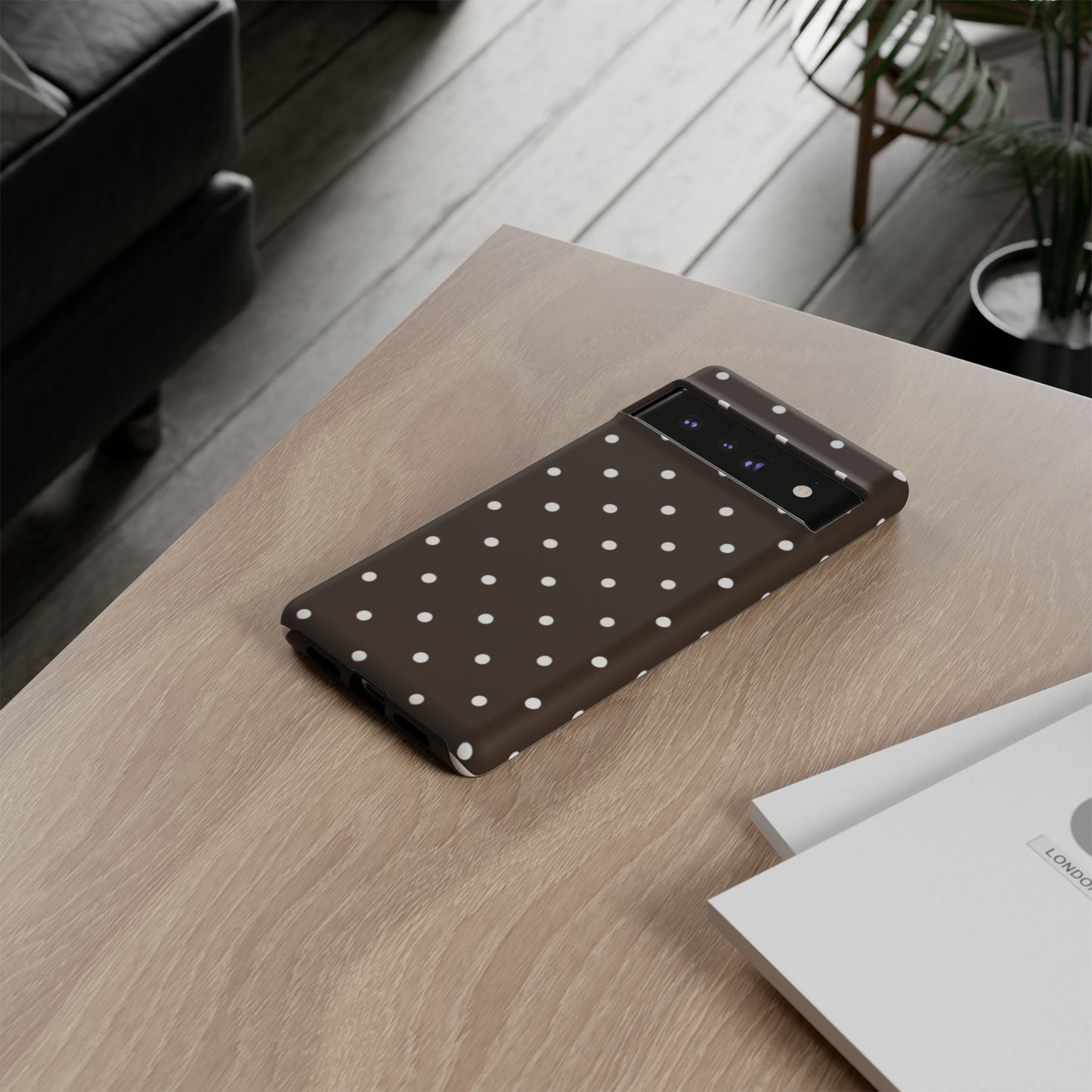 Cacao Polka Dot  — Phone Case Tough Case