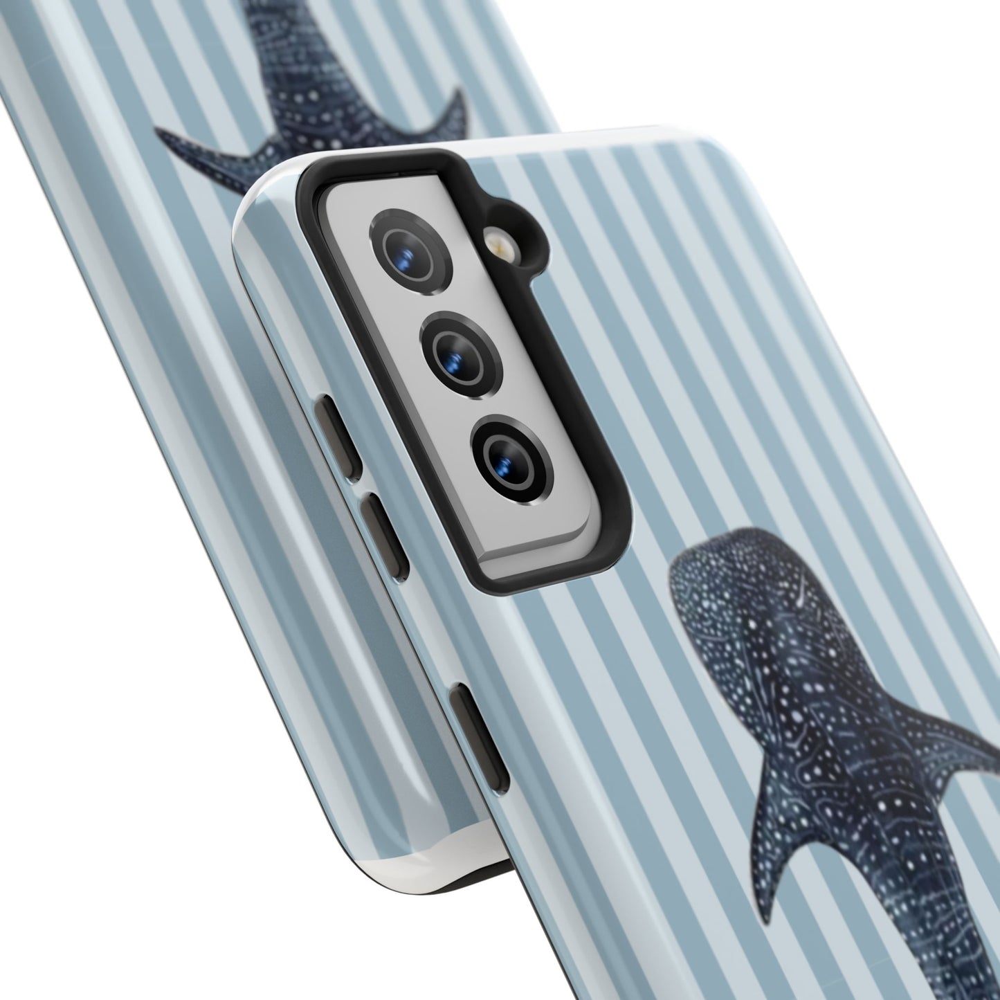 Deep Sea  — Blue Striped Tough Protective Cover