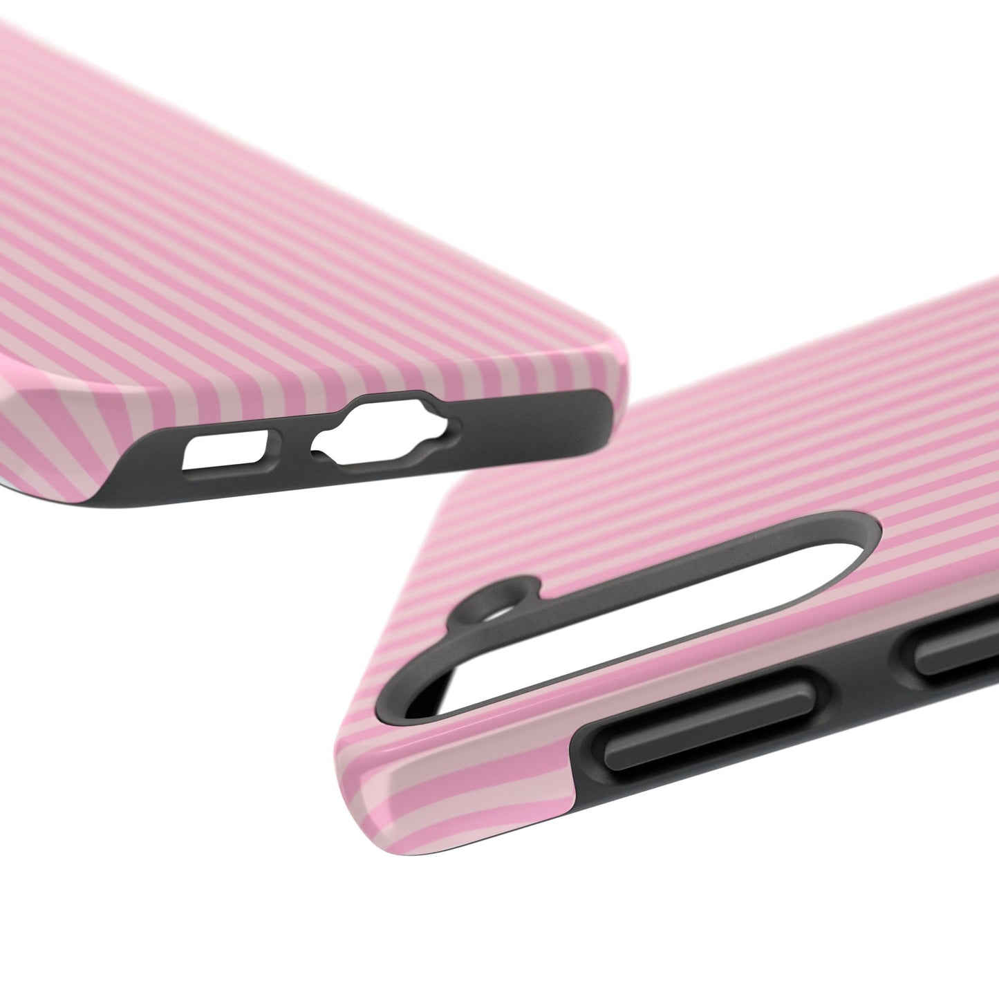 Pretty In Pink  – Pink Vertical Stripe Tough Phone Case