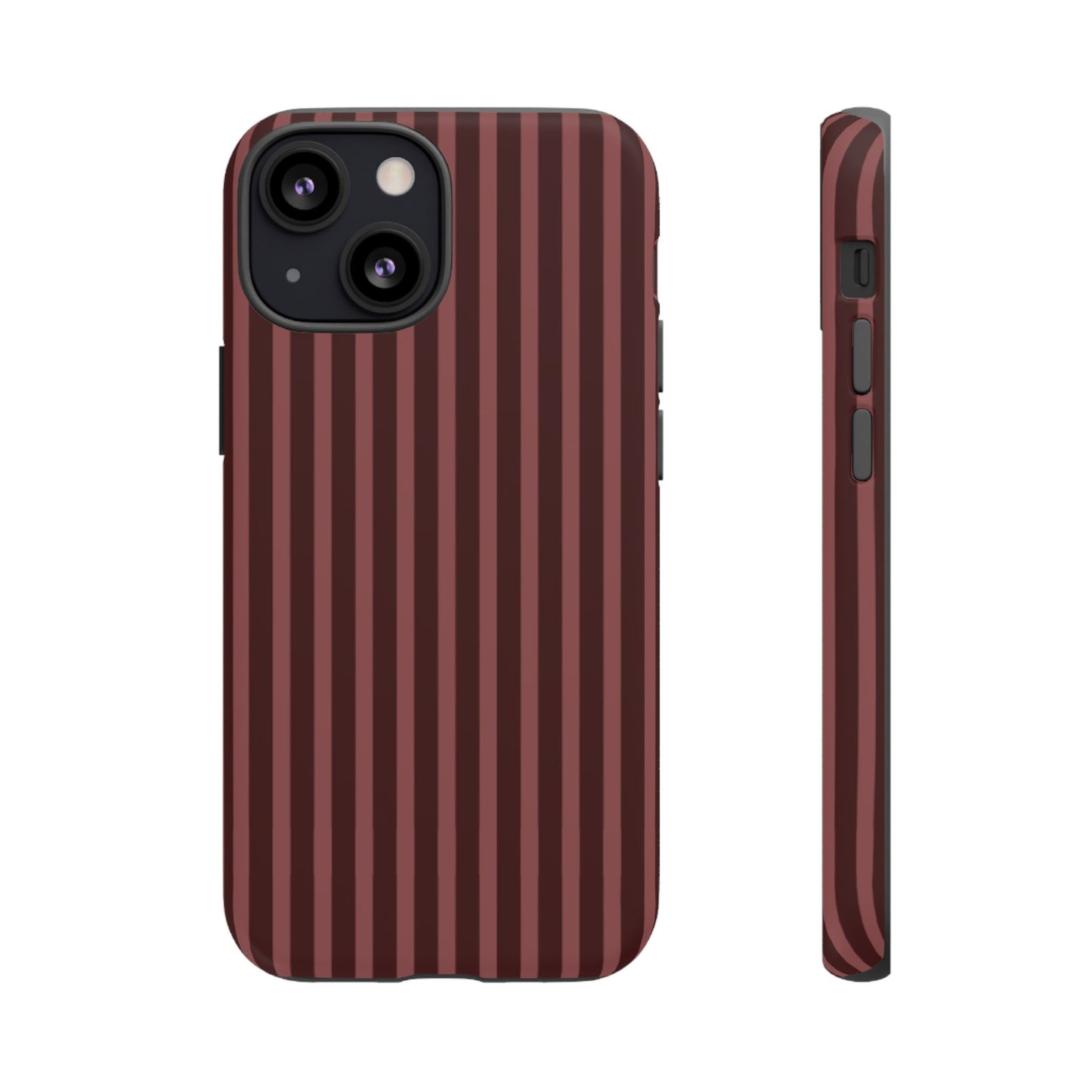 Striped Double Burgundy  — Tough Phone Case