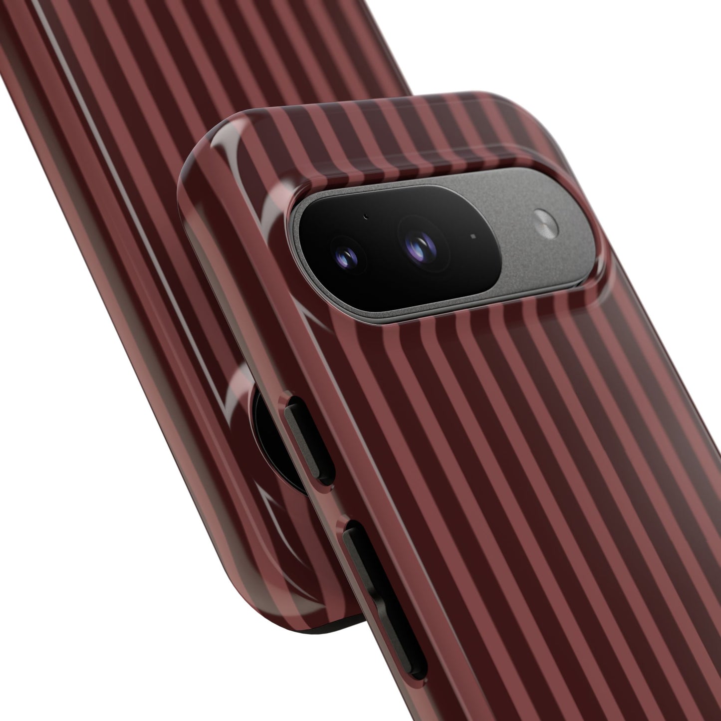 Striped Double Burgundy  — Tough Phone Case