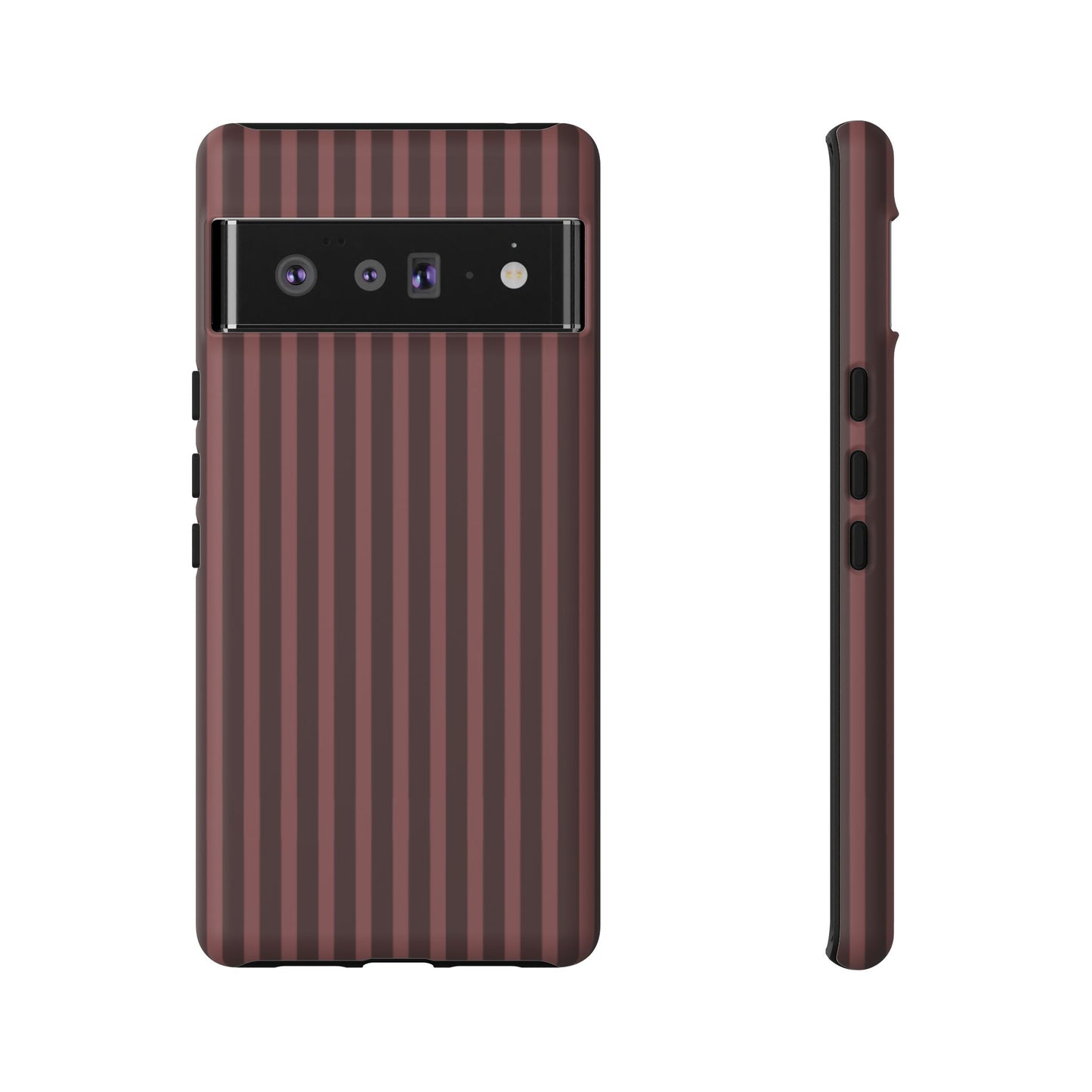 Striped Double Burgundy  — Tough Phone Case