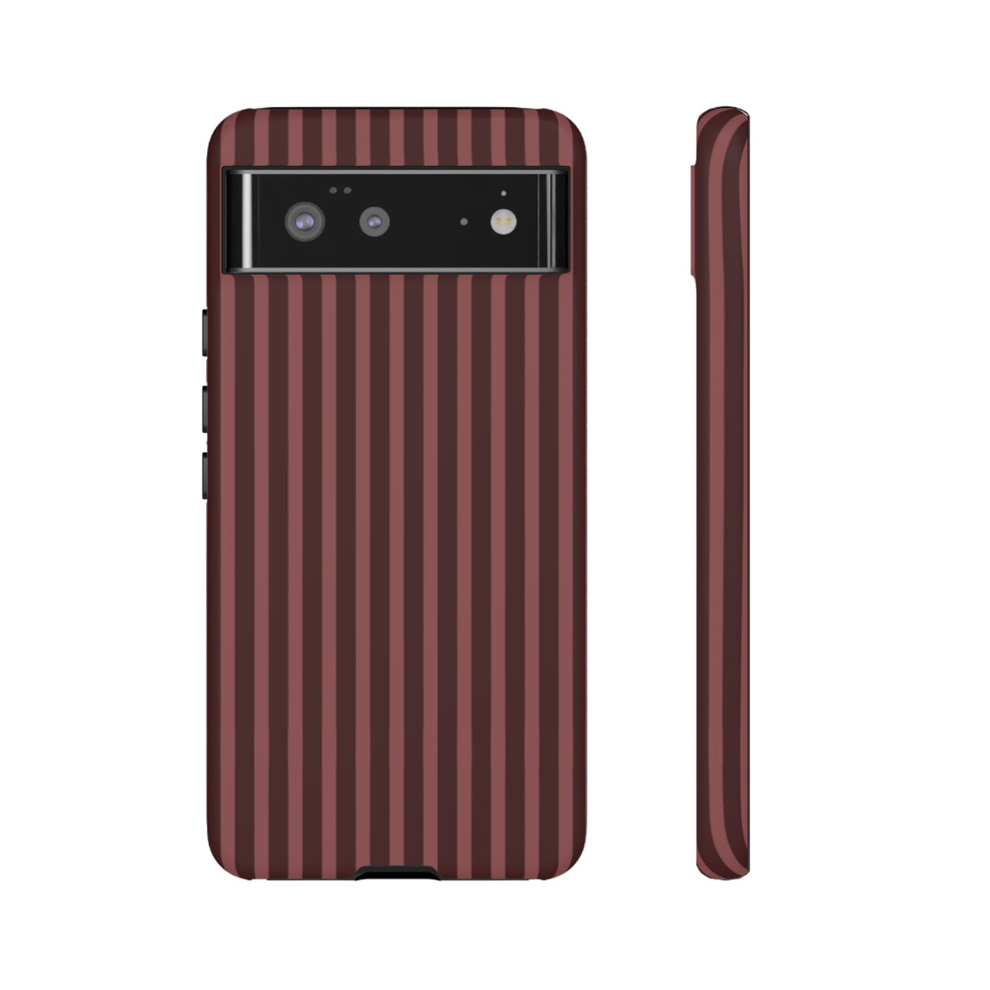 Striped Double Burgundy  — Tough Phone Case