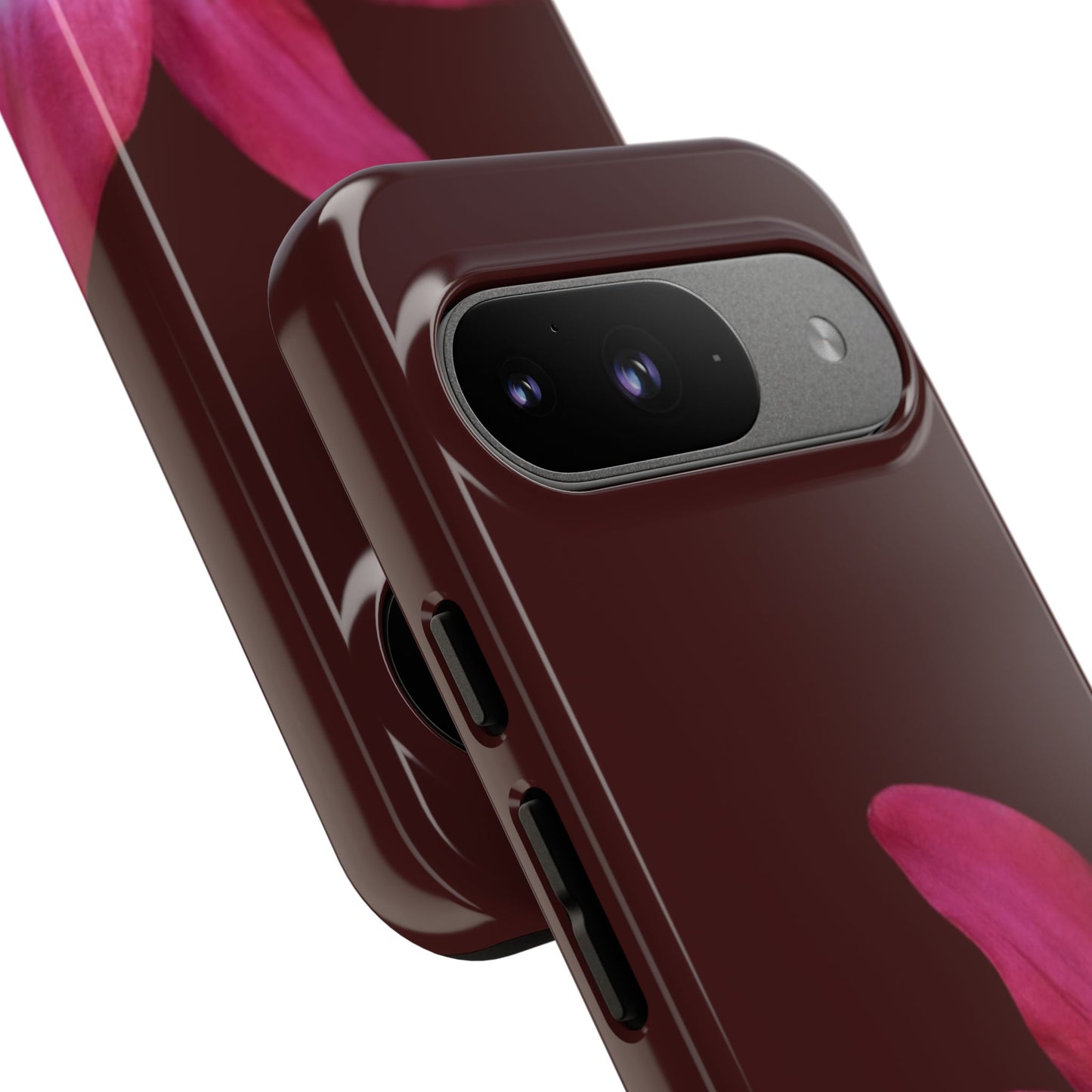 Burgundy Lily Floral – Phone Case Tough Case