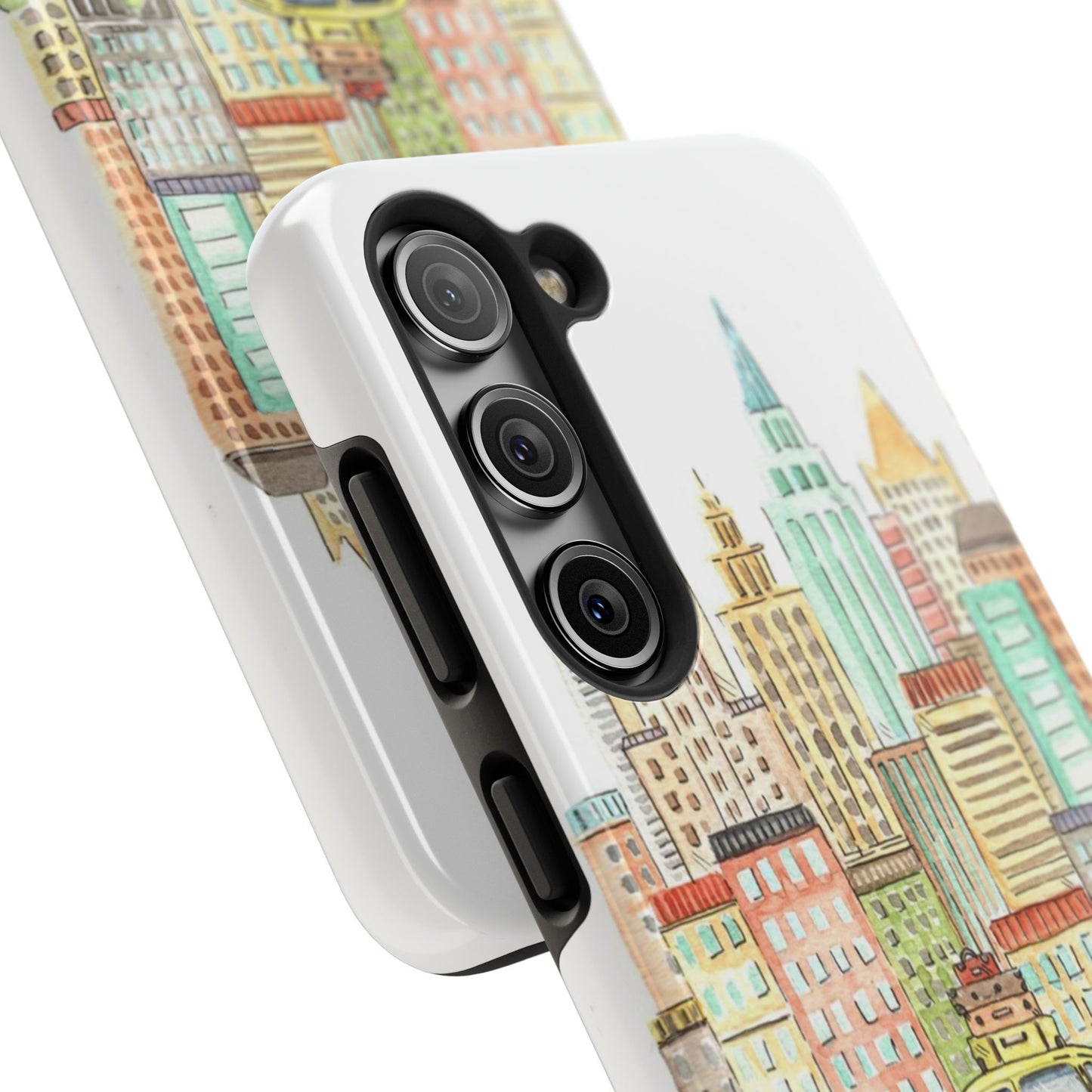 New York – New York Watercolor Skyline Tough Phone Case