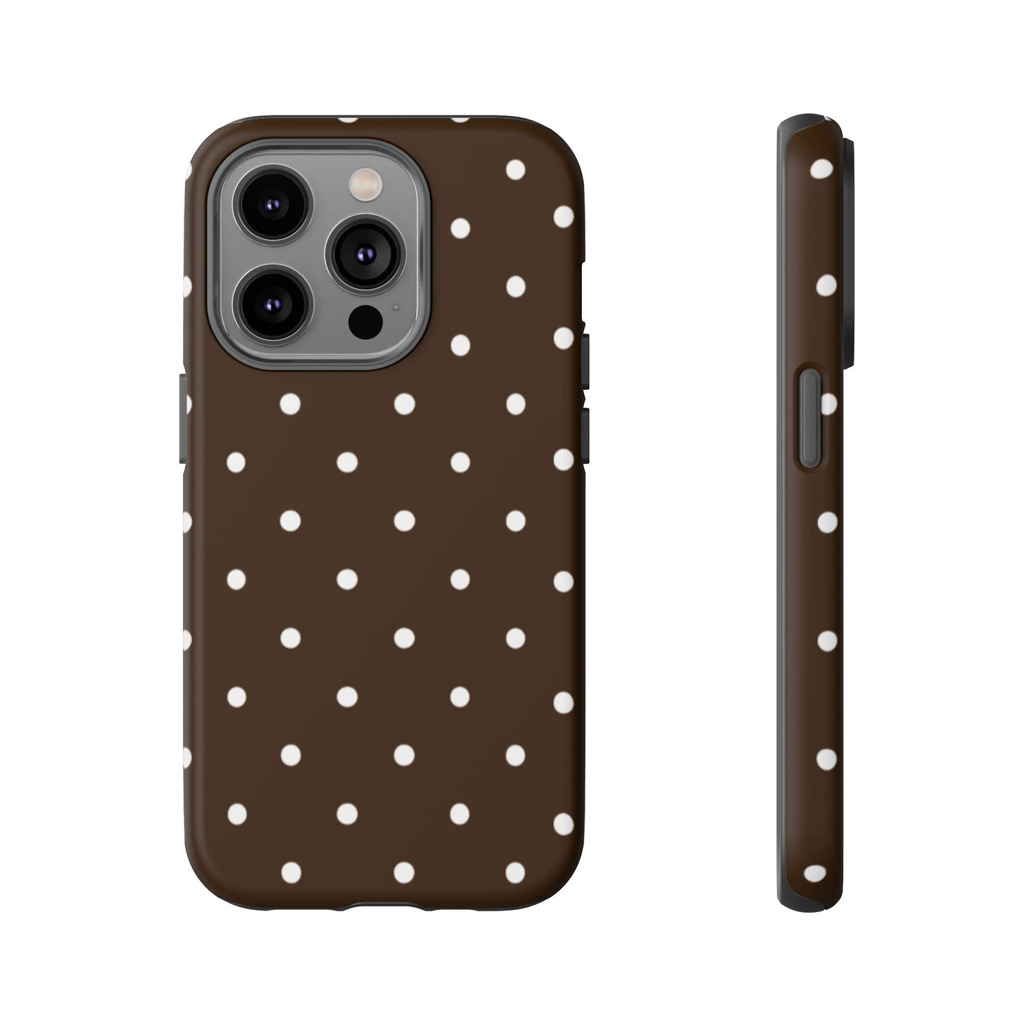 Cacao Polka Dot  — Phone Case Tough Case