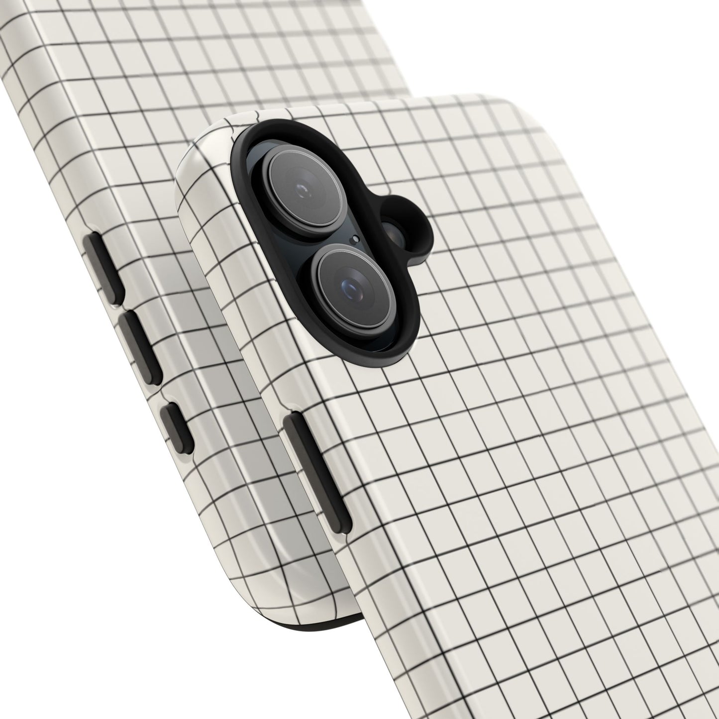 The Architect |Tough Phone Case Minimal Graph Paper Design
