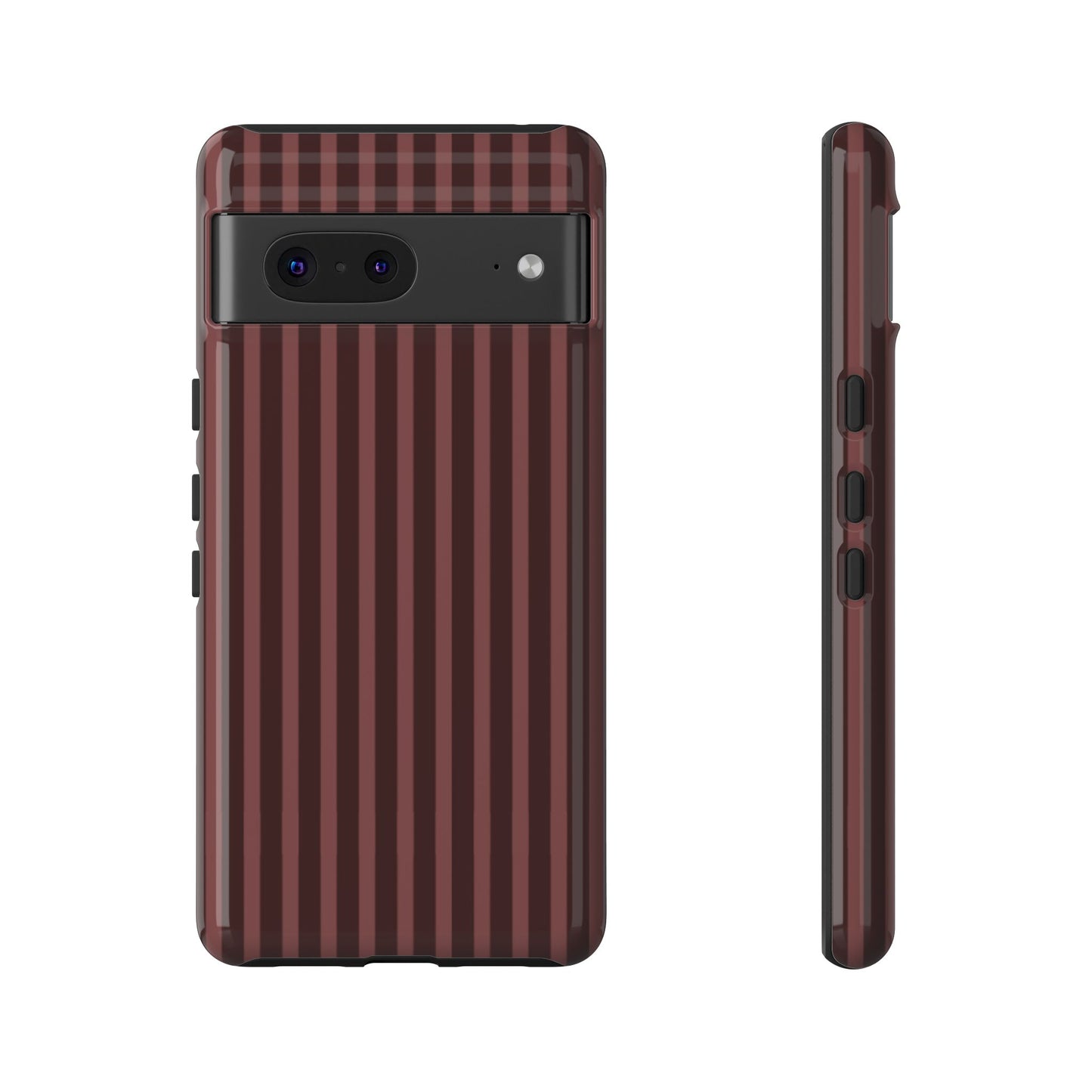 Striped Double Burgundy  — Tough Phone Case