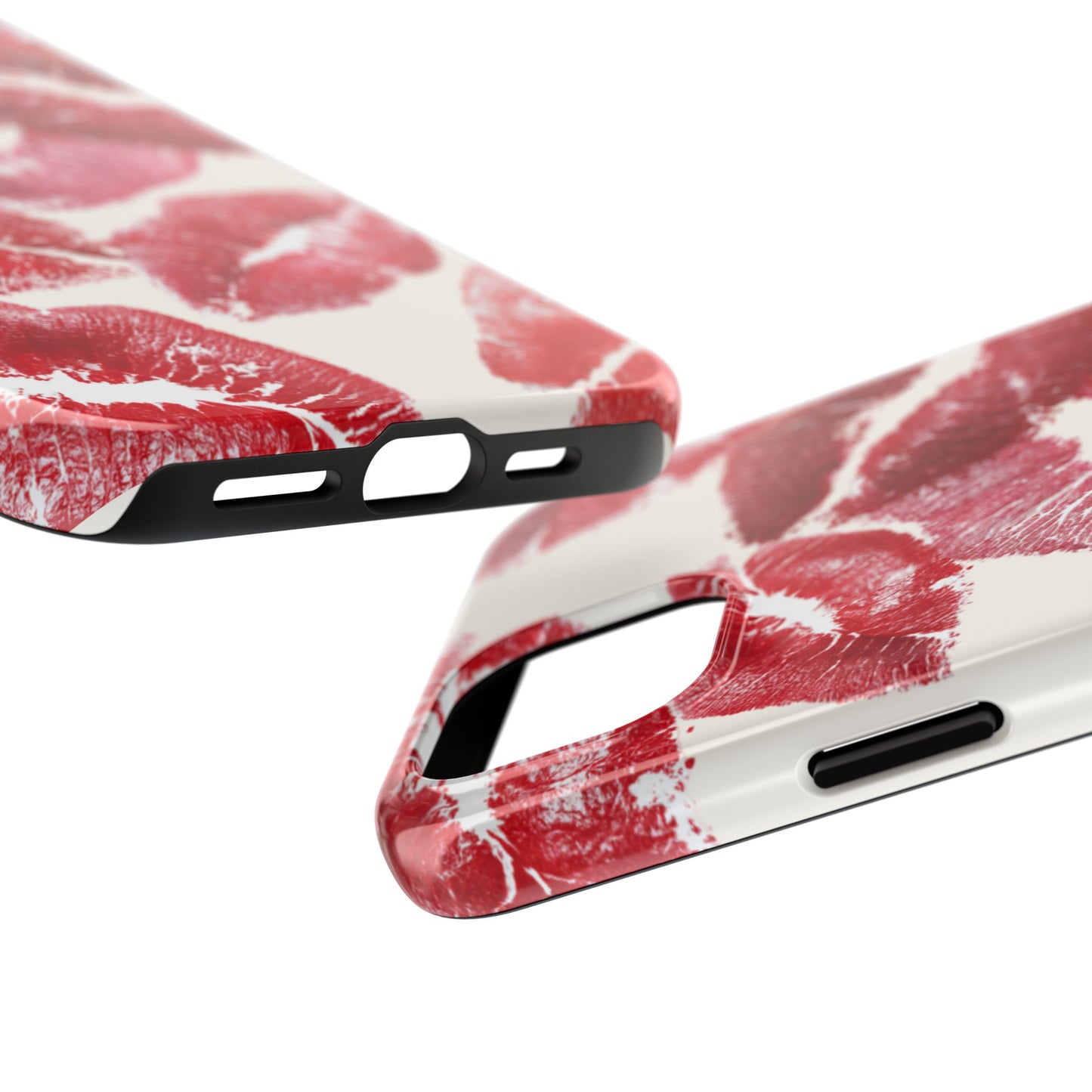 Red Lipstick Kiss Pattern Phone Case | Tough Phone Case
