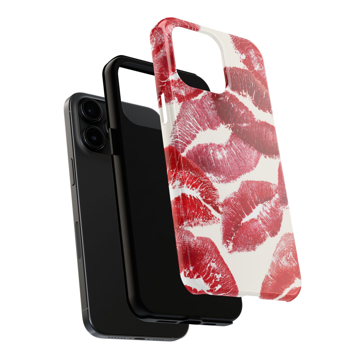 Red Lipstick Kiss Pattern Phone Case | Tough Phone Case