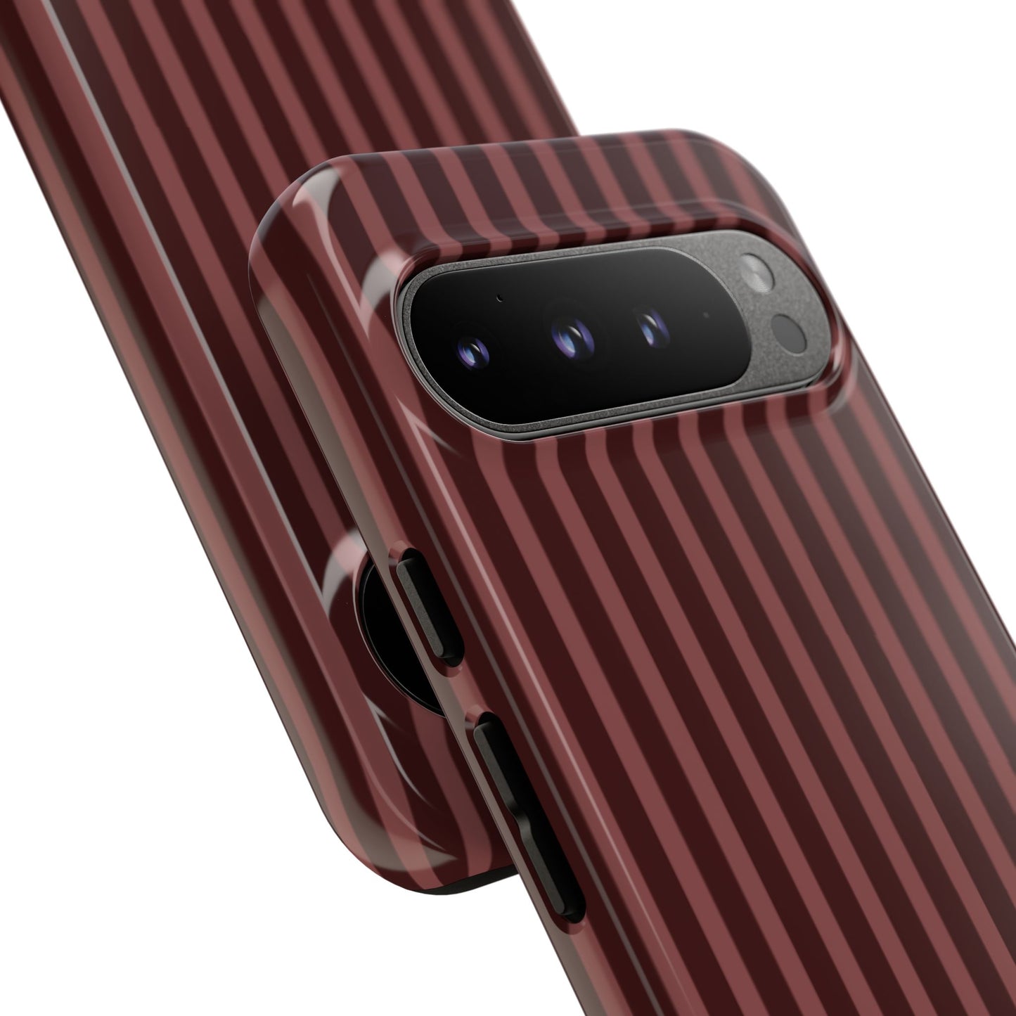 Striped Double Burgundy  — Tough Phone Case