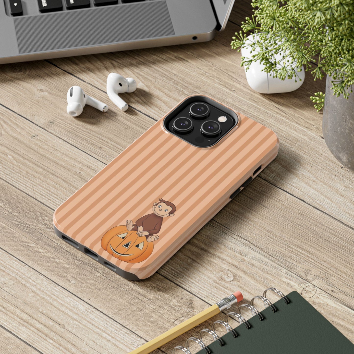 Pumpkin Curious George —  Tough Phone Case