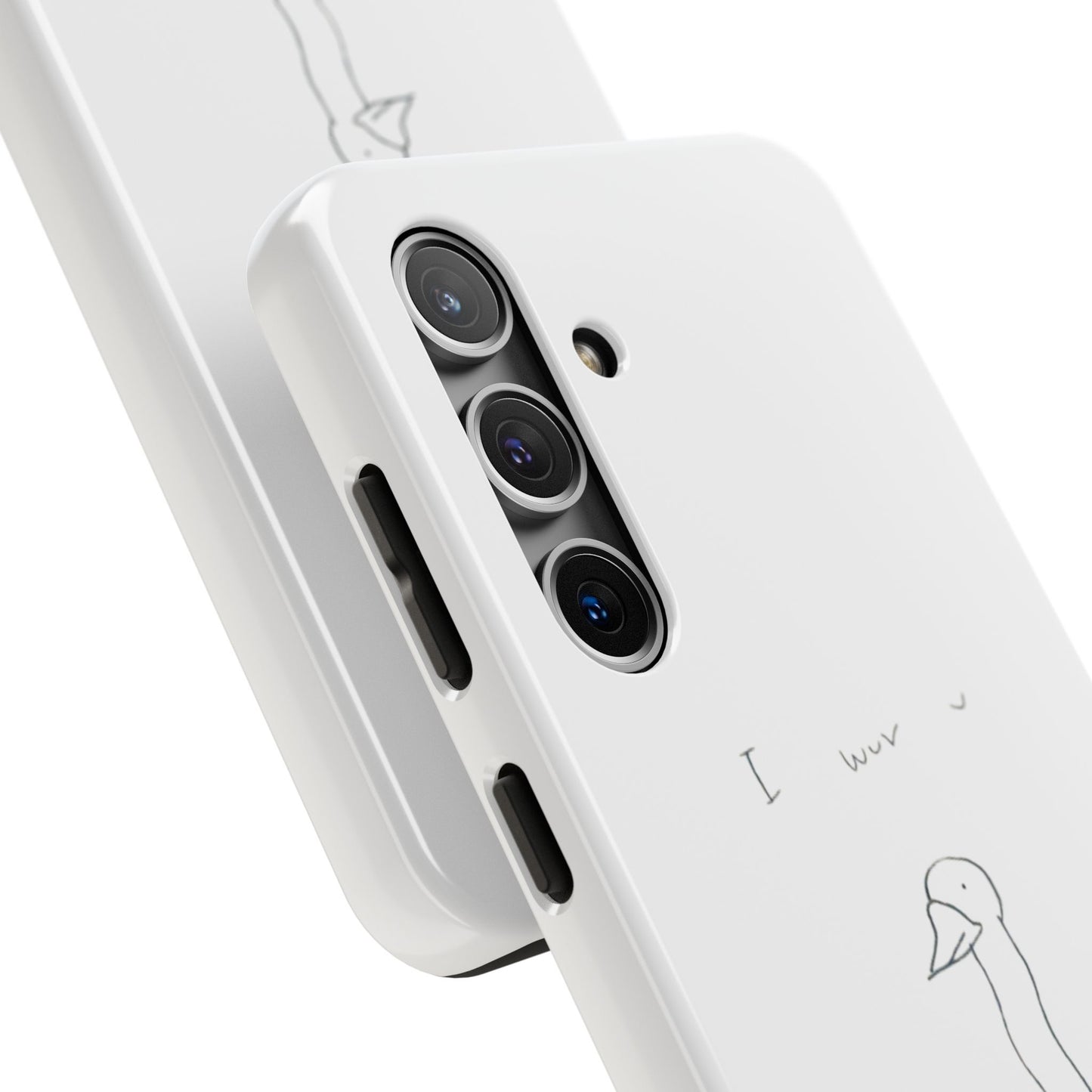 Funny Duck 'I wuv u'— Tough Phone Case