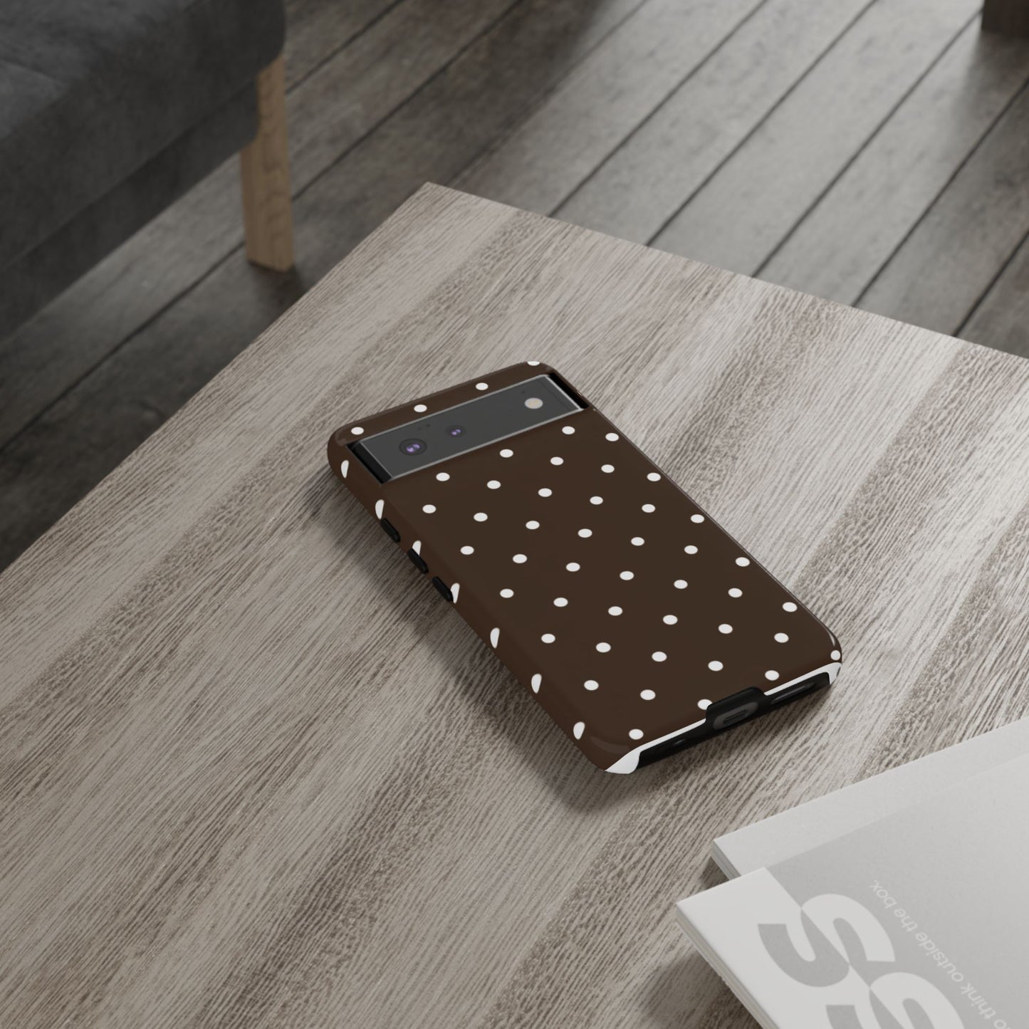 Cacao Polka Dot  — Phone Case Tough Case