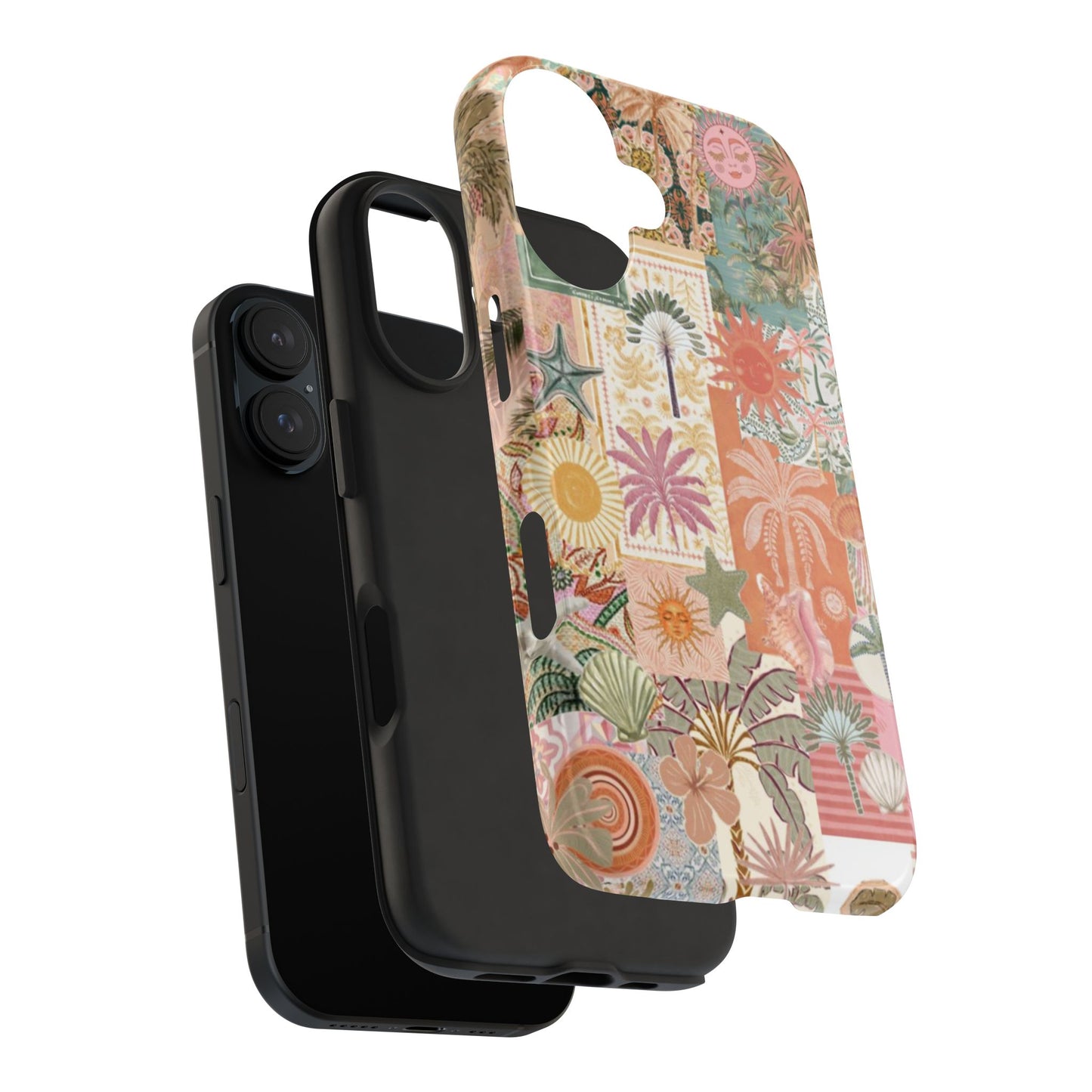 Girls Just Wanna Have Fun! — Tough Phone Case  Retro Tropical Collage iPhone Case