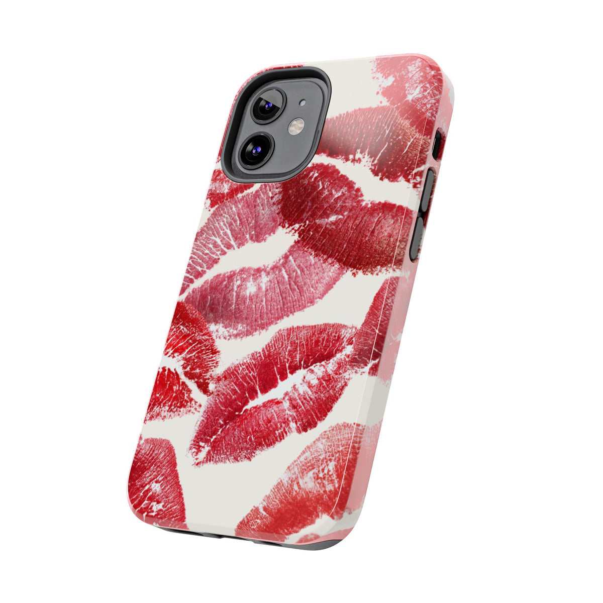 Red Lipstick Kiss Pattern Phone Case | Tough Phone Case