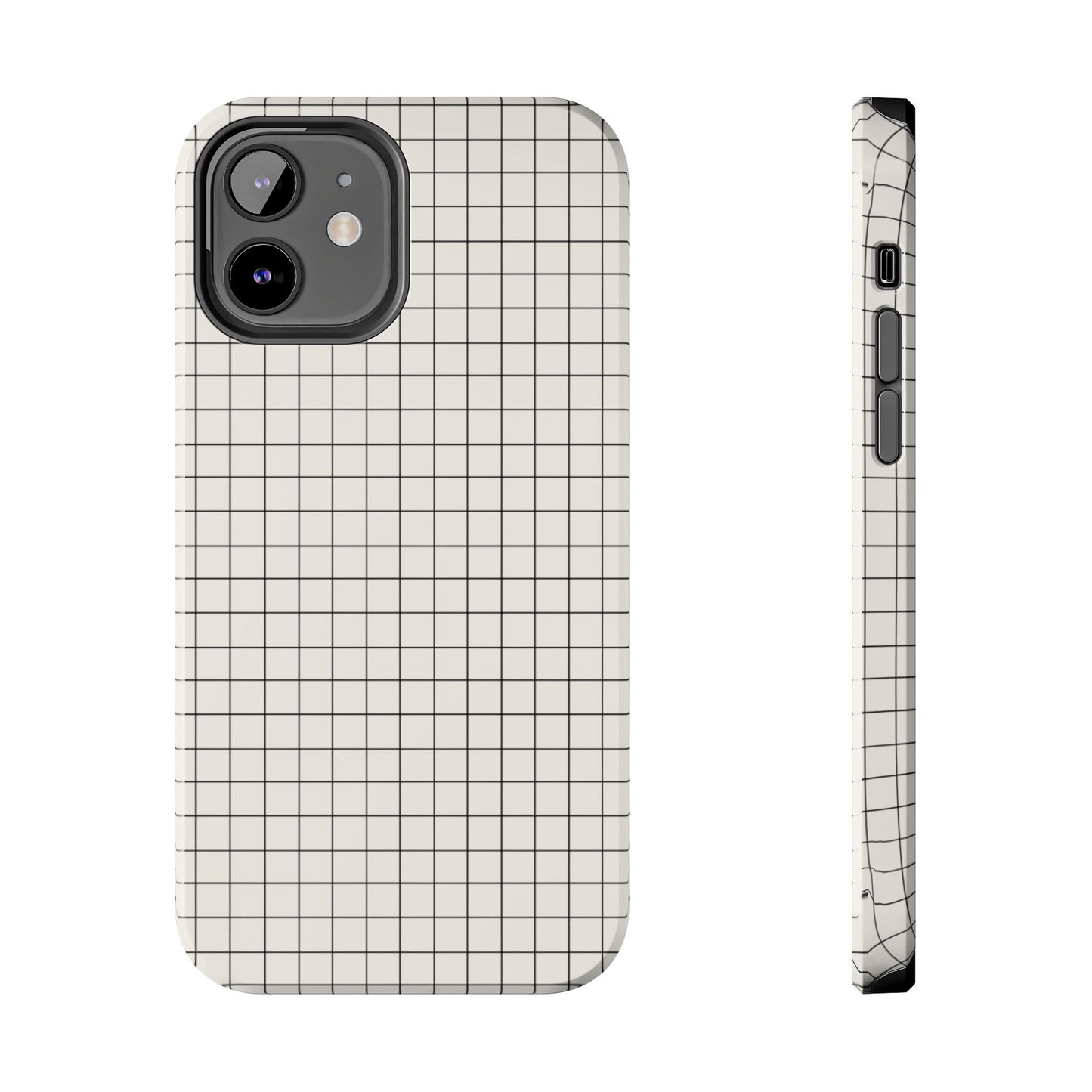 The Architect |Tough Phone Case Minimal Graph Paper Design