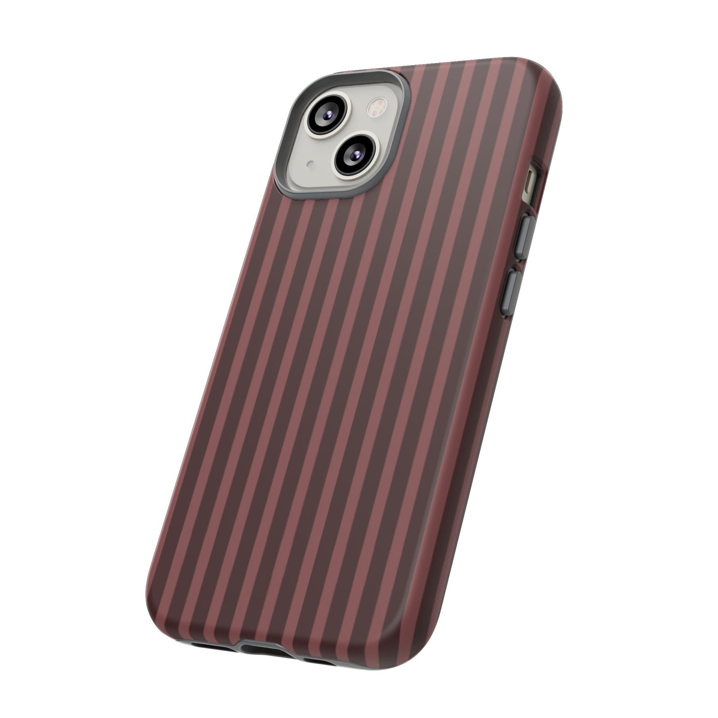 Striped Double Burgundy  — Tough Phone Case