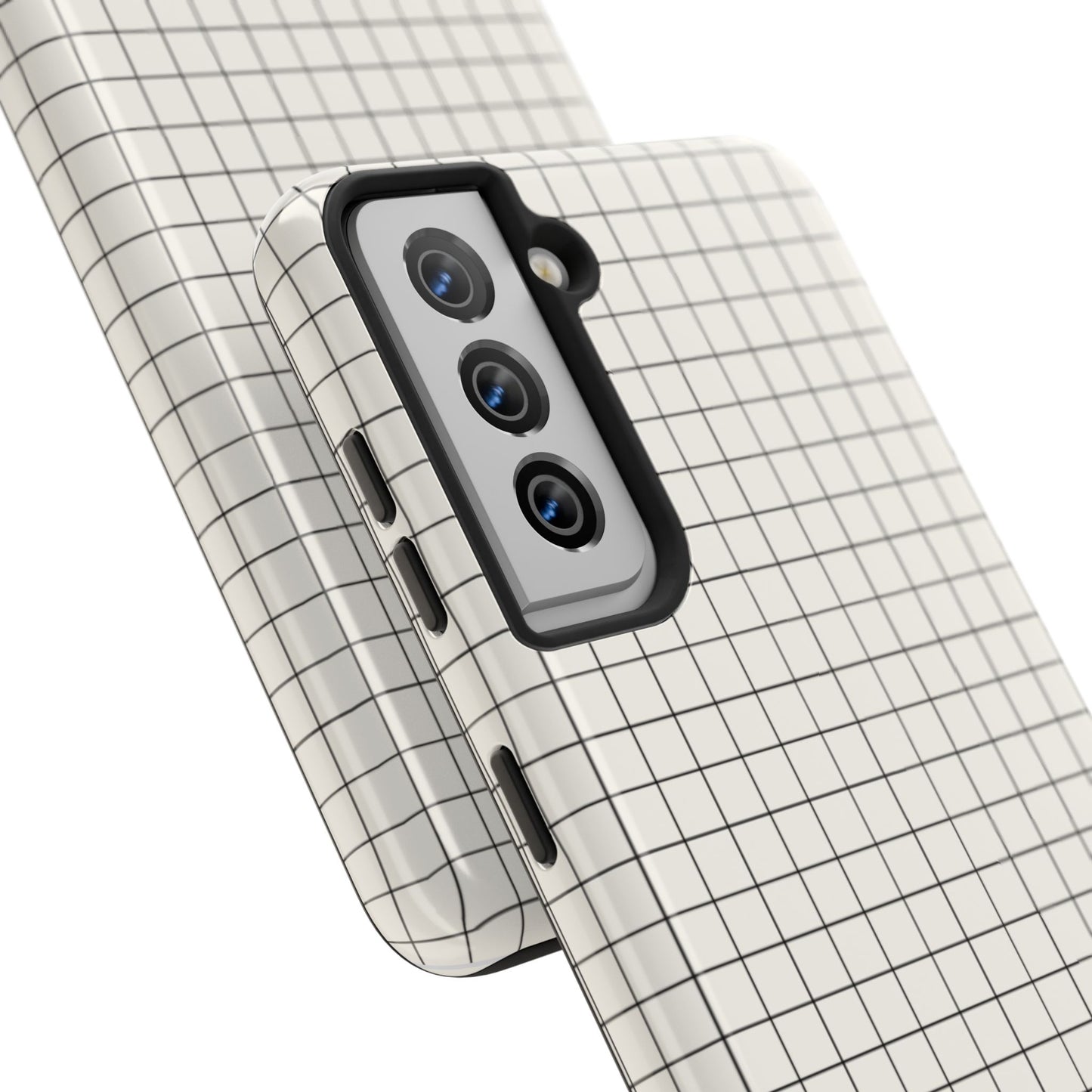 The Architect |Tough Phone Case Minimal Graph Paper Design
