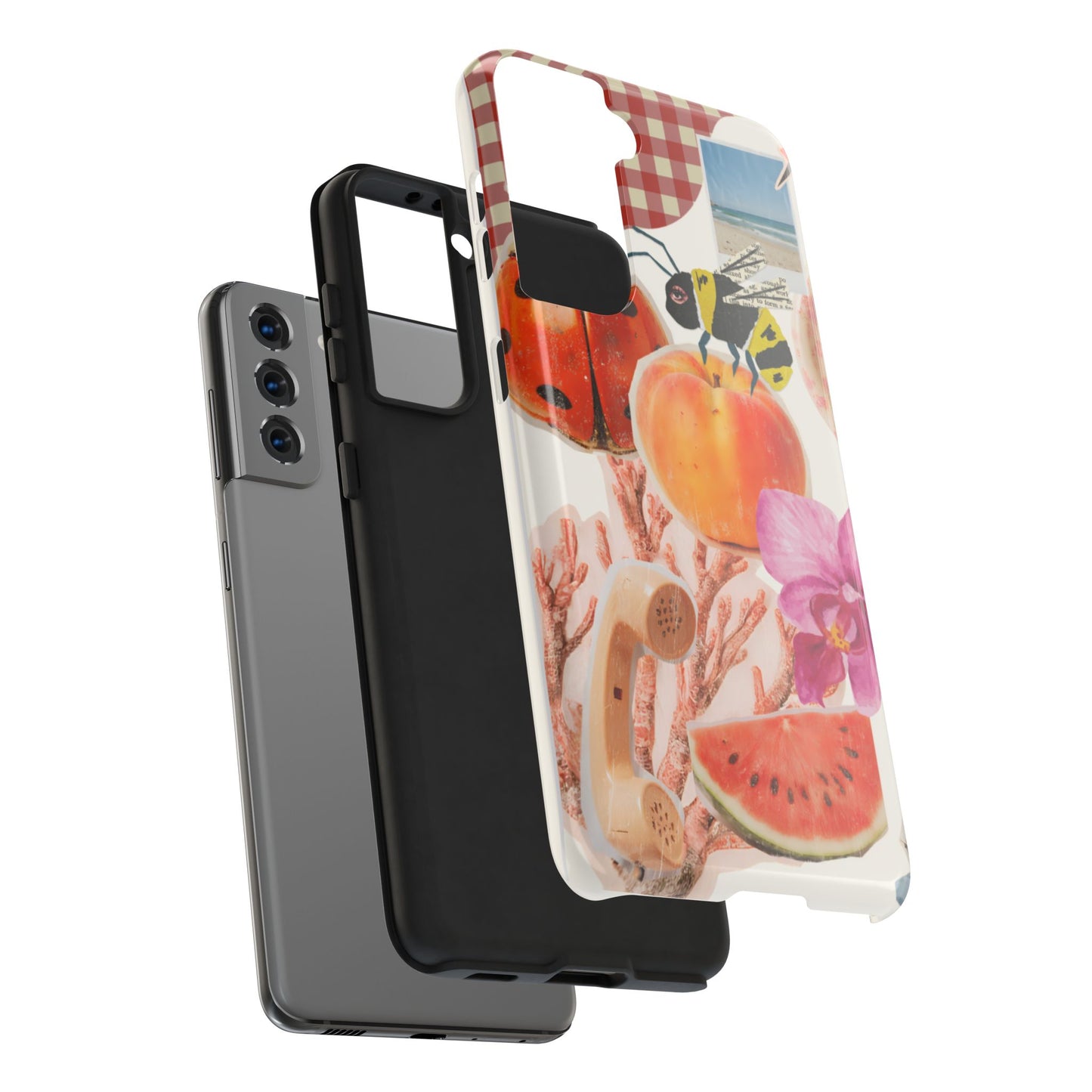 The farmers Market — Floral Fruit Collage Tough Phone Case