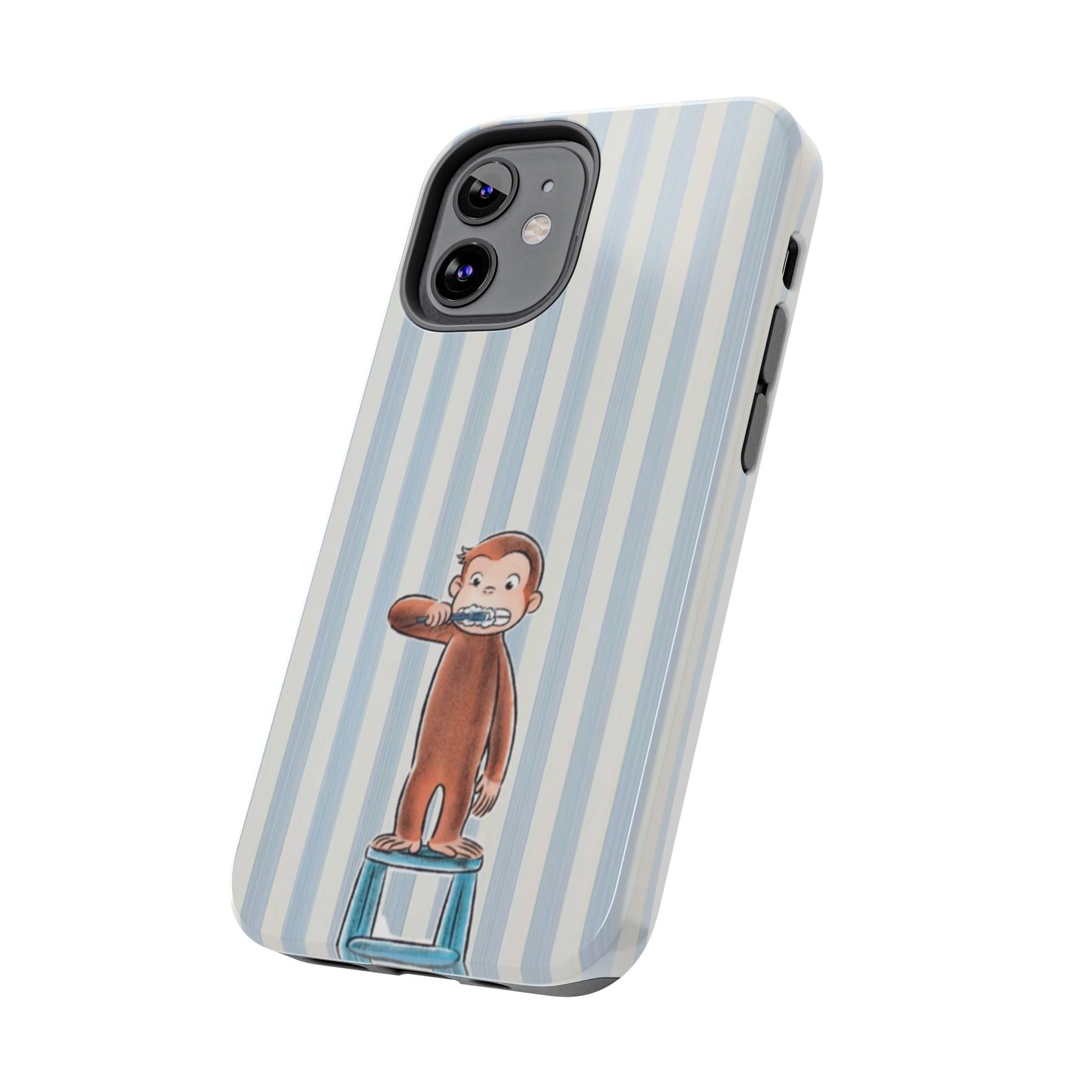 Curious George, Brushing Teeth — Monkey Brushing Tooth Tough Phone Case